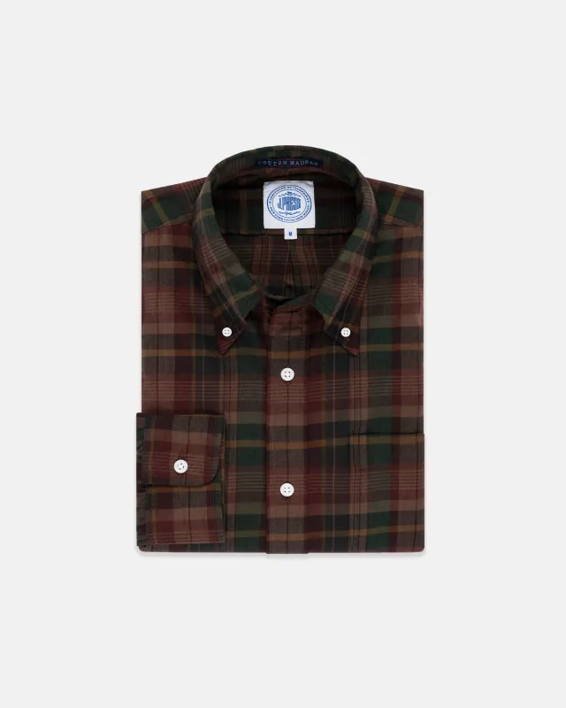Madras Button Down Sport Shirt sold by J. Press