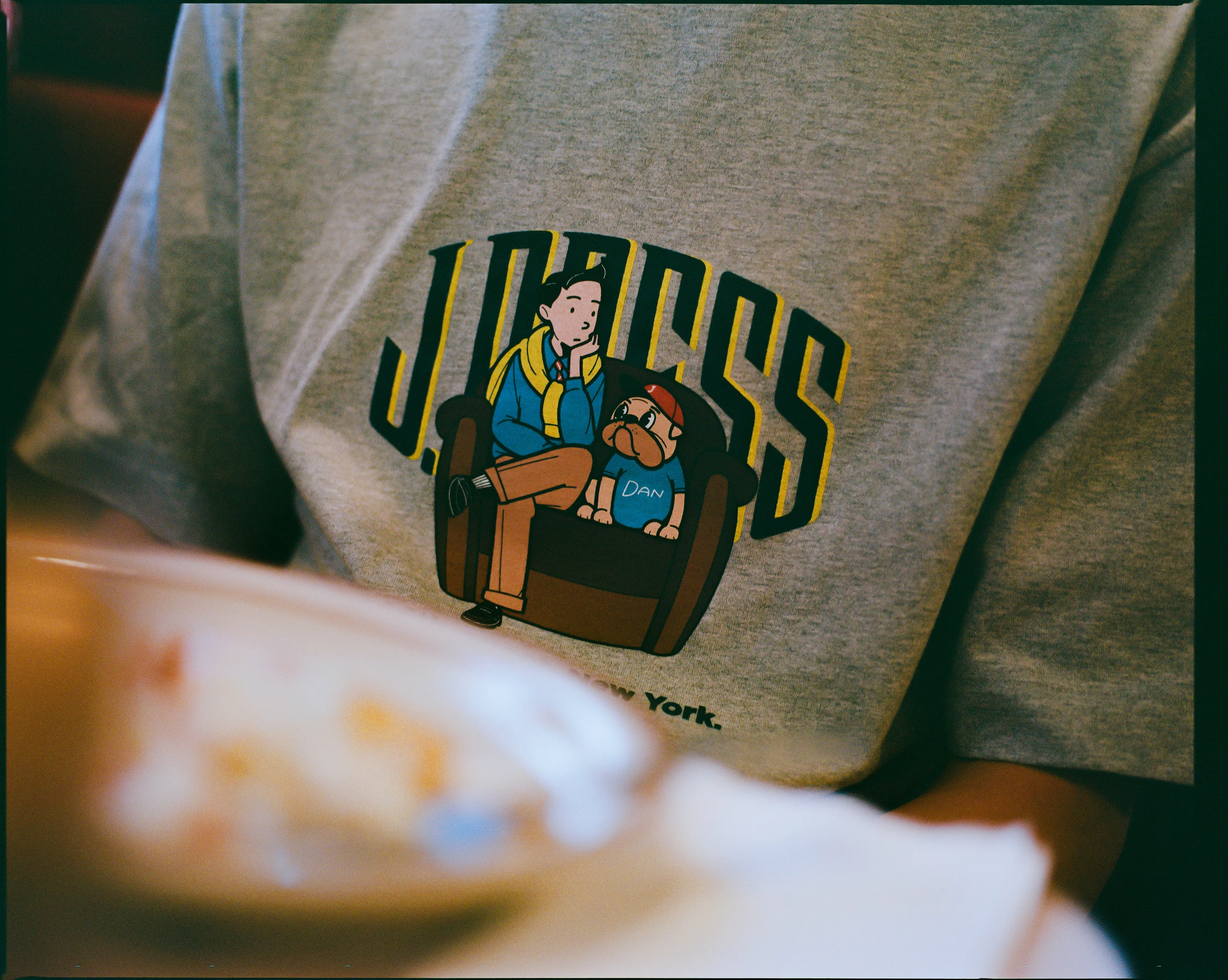 Aaron Chang Grey Club Chair "Ivy Boy" T-Shirt sold by J. Press product image thumbnail 2