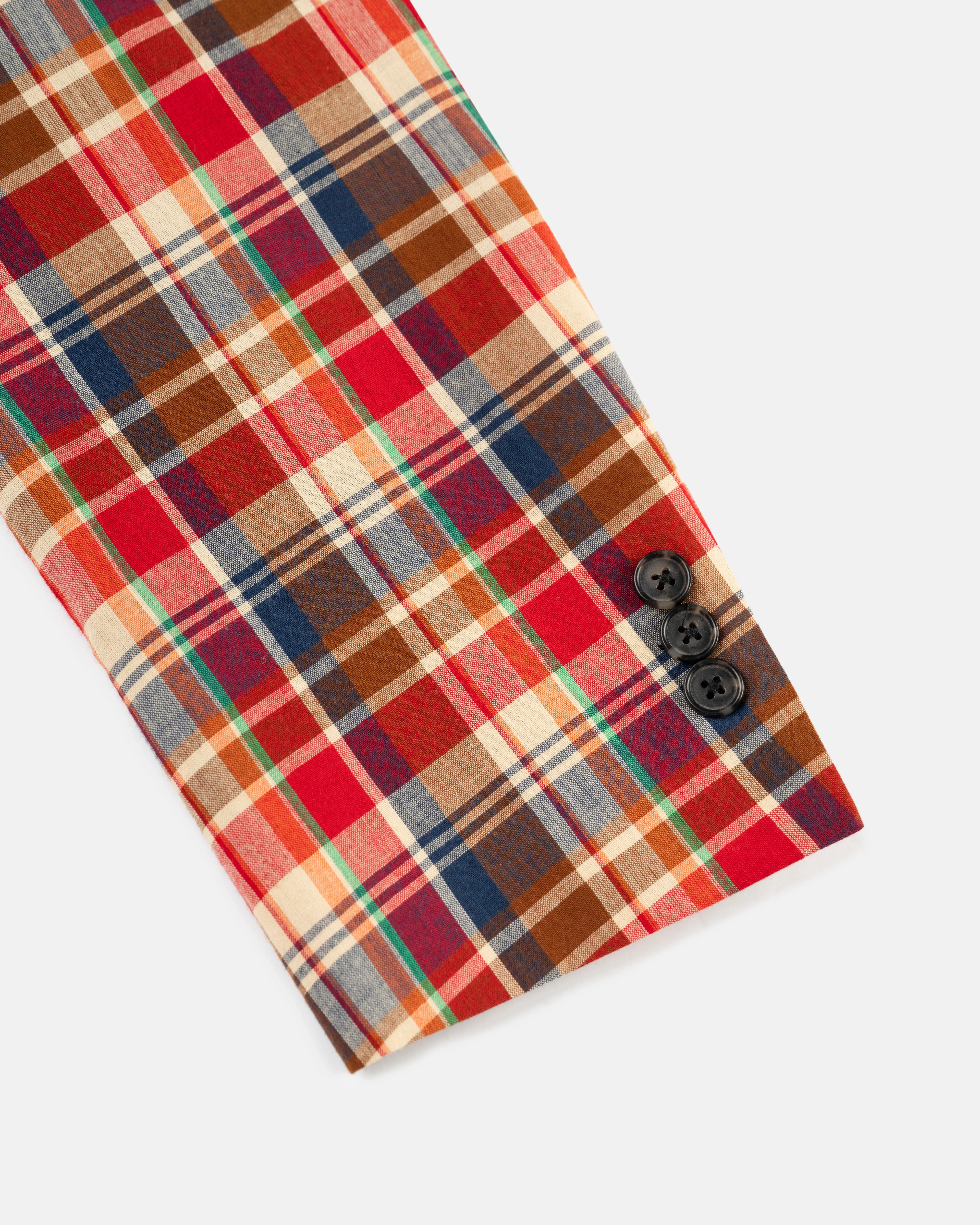 Made-in-Canada Brown & Red Authentic Madras Sport Coat sold by J. Press product image thumbnail 3
