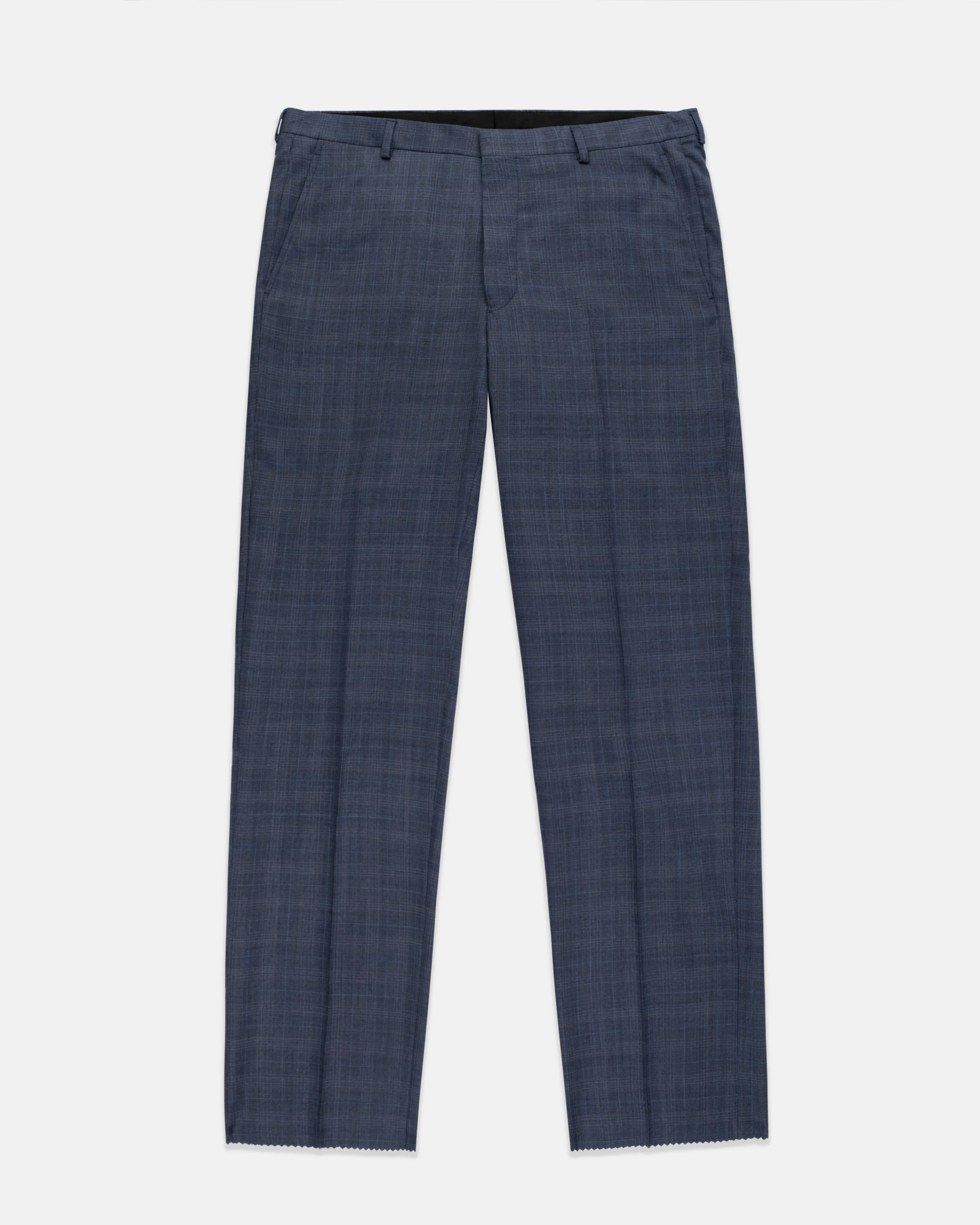 Made-in-USA Medium Blue Plaid Wool Suit sold by J. Press product image thumbnail 3