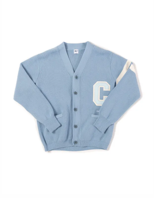 Columbia Varsity-Style Cotton Cardigan sold by J. Press