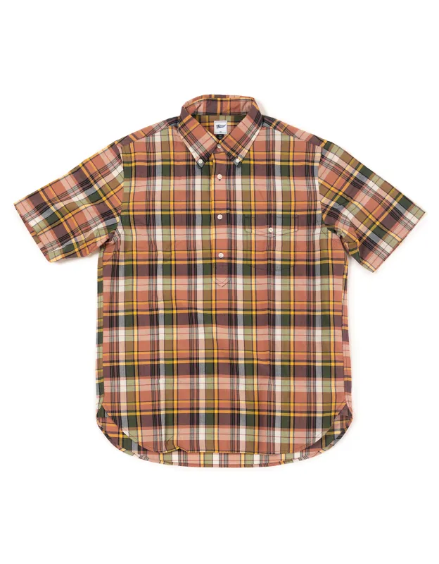 RUST/GREEN MADRAS POPOVER - TRIM FIT sold by J. Press