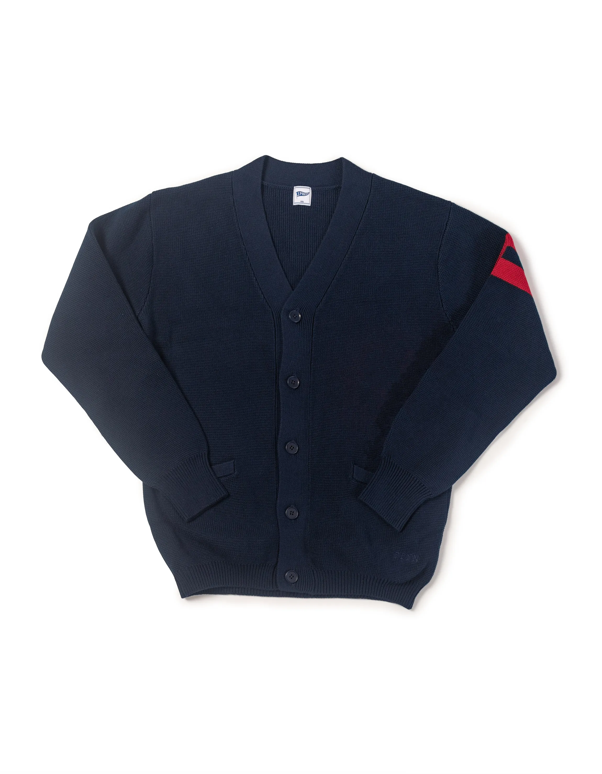 Varsity-Style Cotton Cardigan sold by J. Press