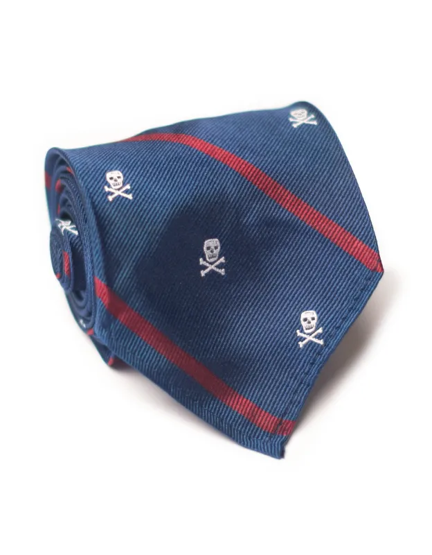 SKULL AND BONES UNLINED EMBLEMATIC TIE sold by J. Press