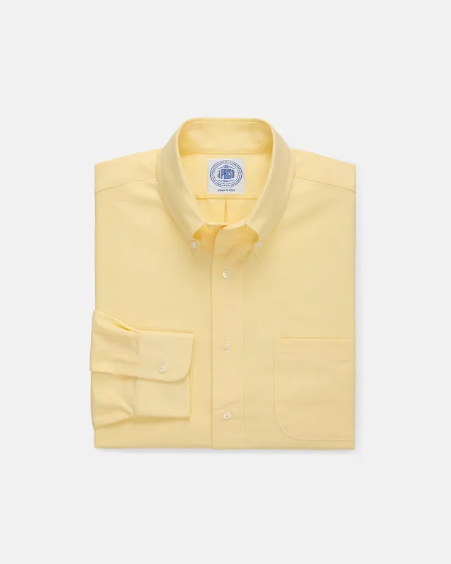 Made-in-USA Yellow Oxford Cloth Button Down Shirt  - Classic Fit sold by J. Press