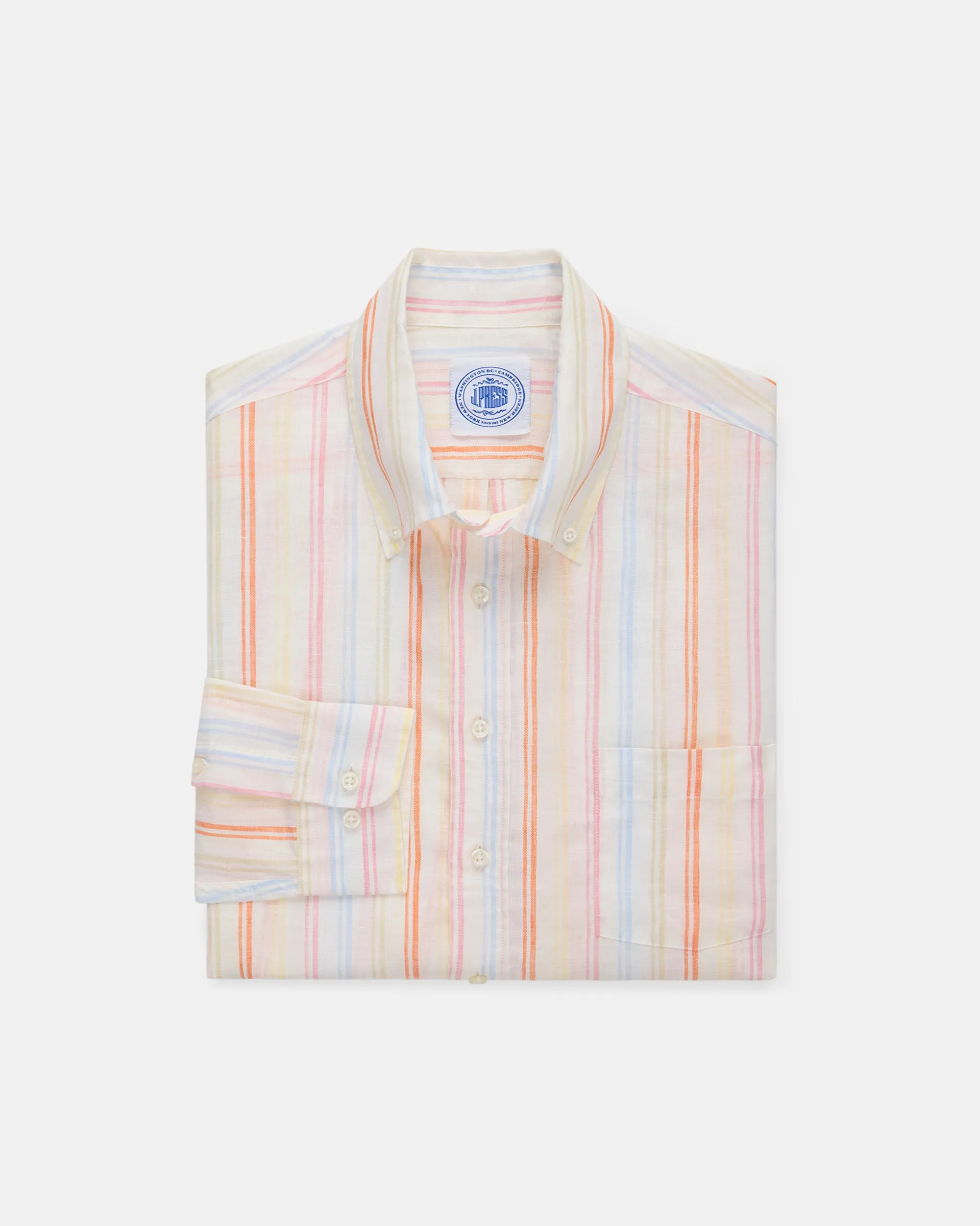 Striped Linen Sport Shirt - Classic Fit sold by J. Press