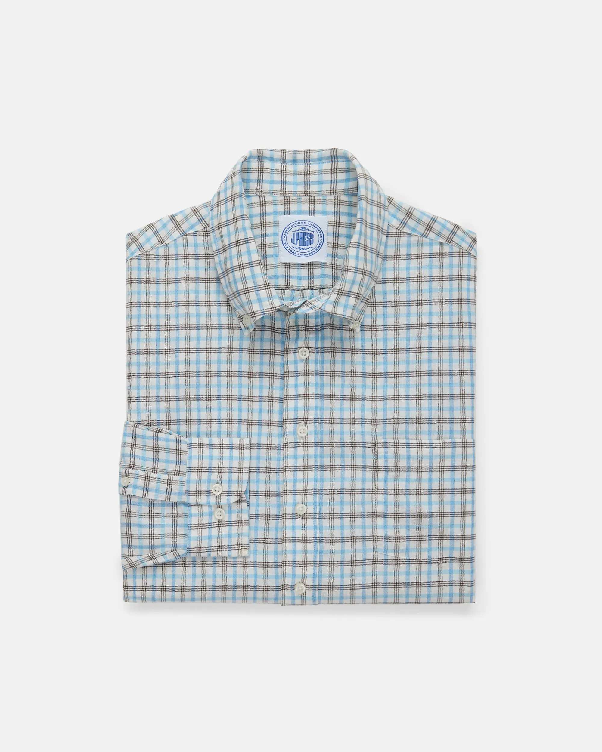 Plaid Linen/Cotton Sport Shirt - Classic Fit sold by J. Press