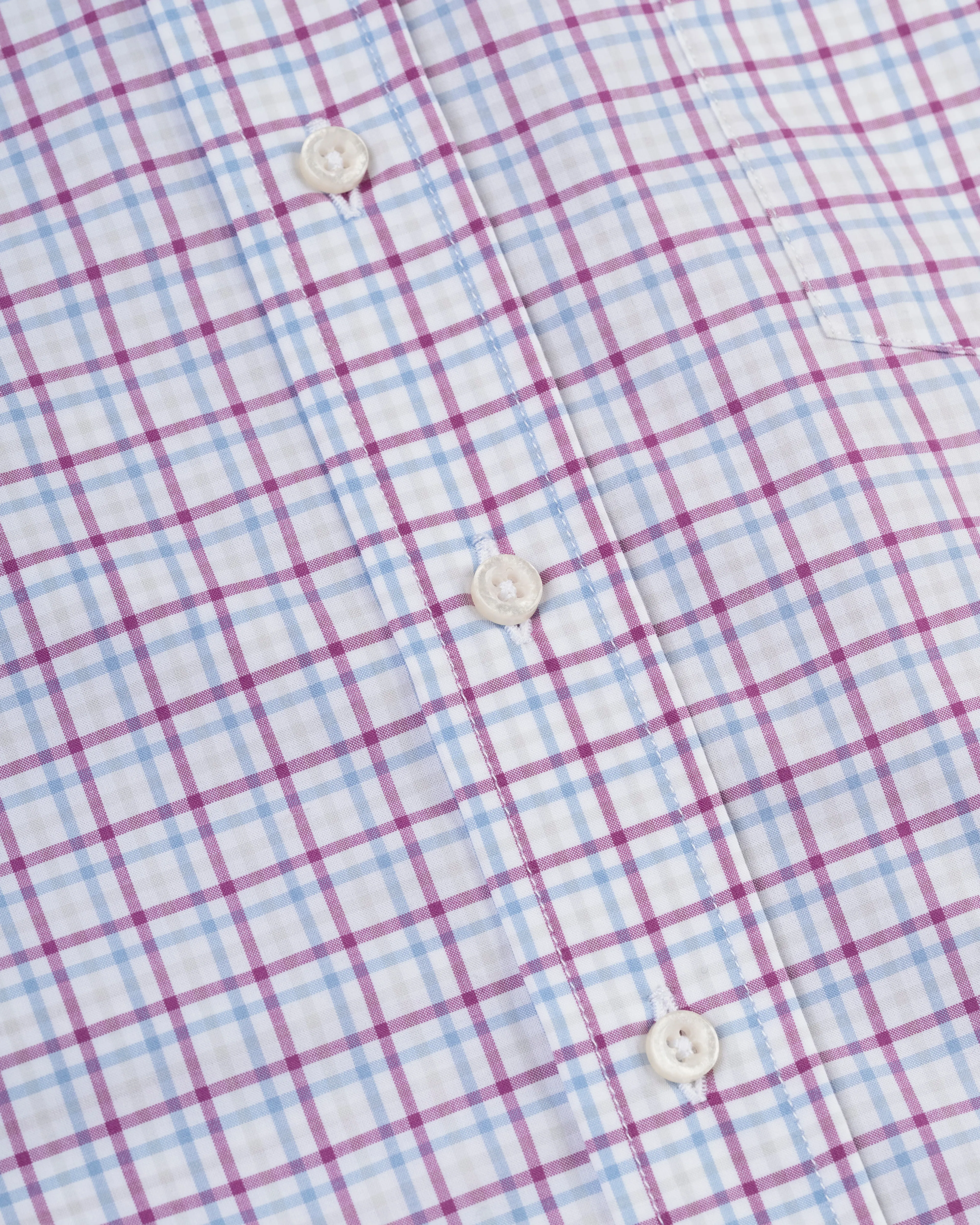 Berry & Blue Checked Button Down Sport Shirt - Classic Fit sold by J. Press product image thumbnail 2