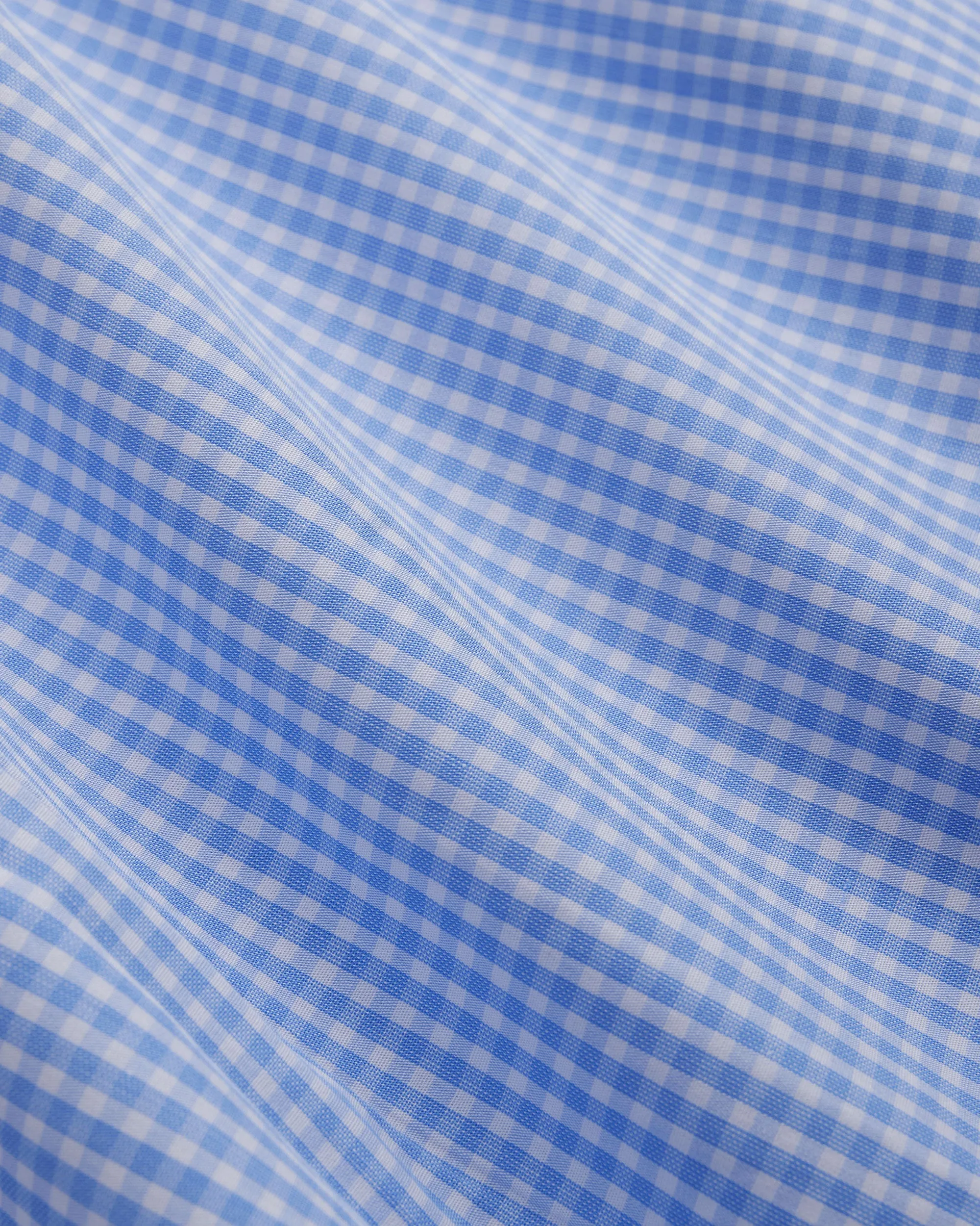 Made-in-Canada Blue Gingham Spread Collar Dress Shirt - Classic Fit sold by J. Press product image thumbnail 3