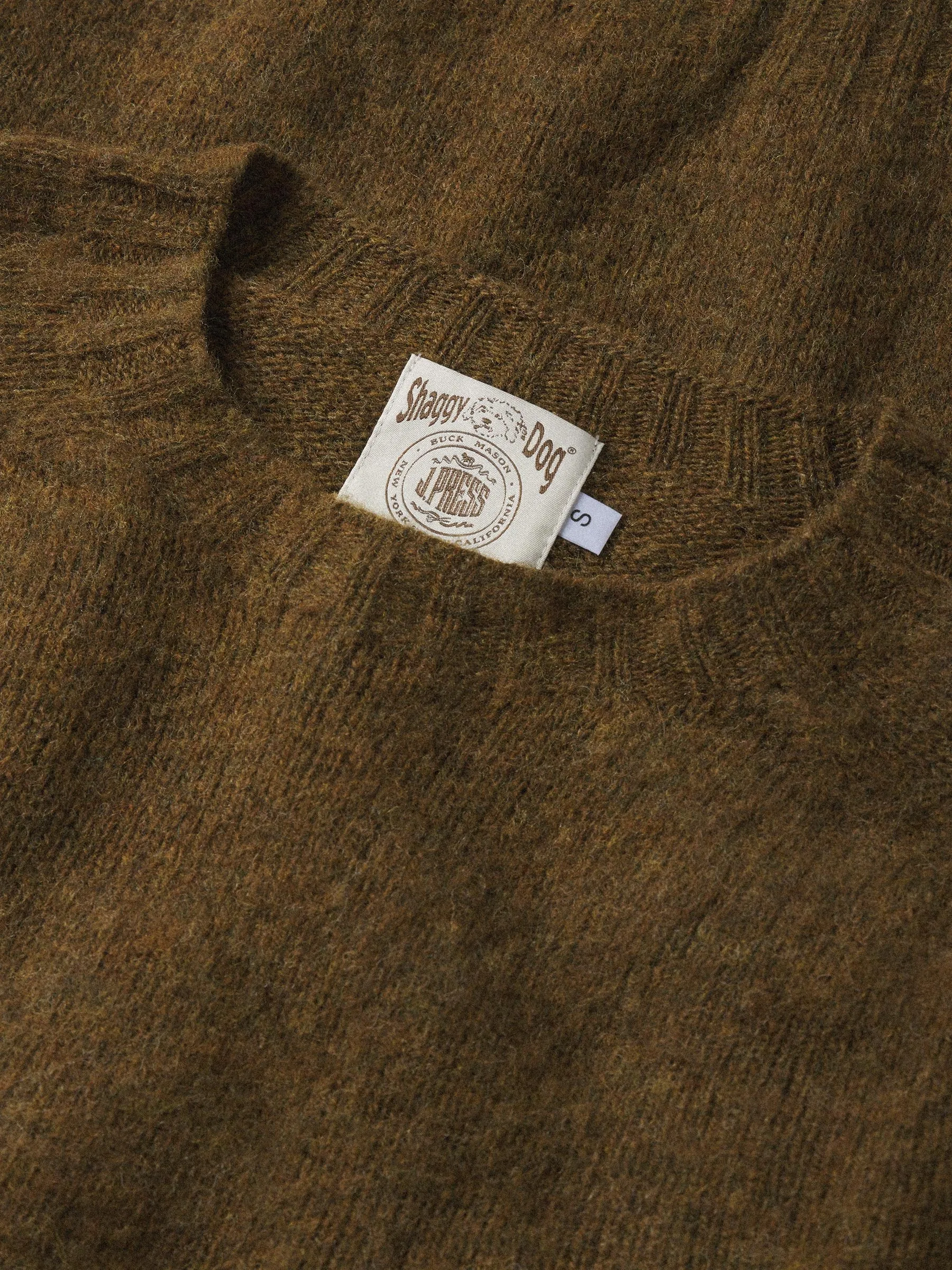 J.PRESS X BUCK MASON SHAGGY DOG SWEATER - DARK OLIVE sold by J. Press product image thumbnail 2