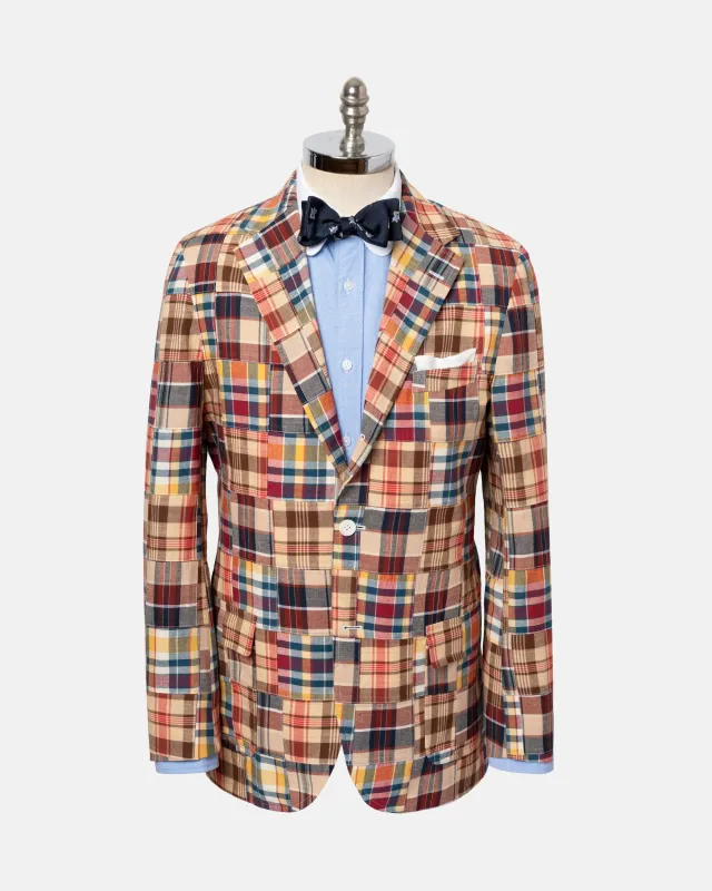 Patchwork Madras Sport Coat - Trim Fit sold by J. Press