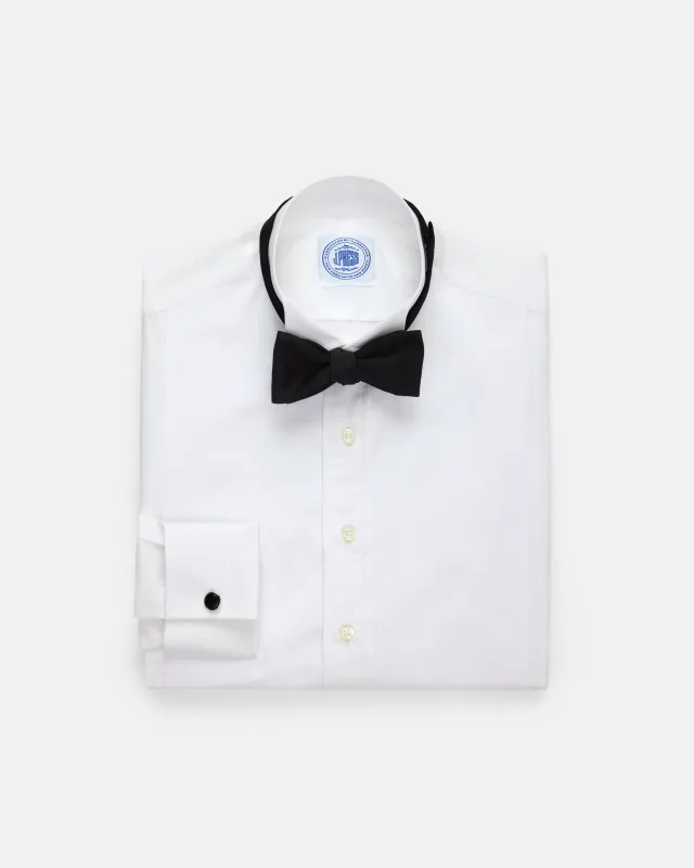 Made-in-USA Marcella Bib-Front Wing Collar Tuxedo Shirt sold by J. Press