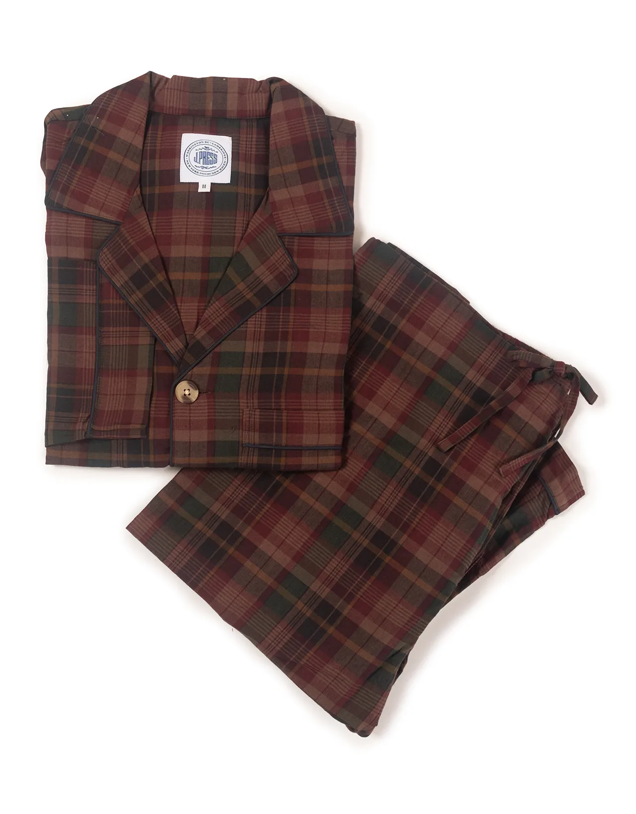 Tea Stained Madras Pajamas sold by J. Press