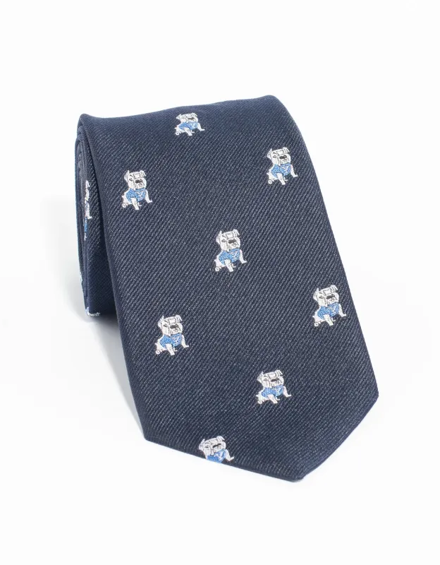 Made-in-UK Yale Bulldog Club Tie made by J. Press