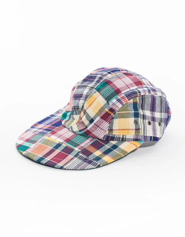 J. PRESS x QUAKER MARINE PATCHWORK MADRAS SWORDFISH CAP sold by J. Press