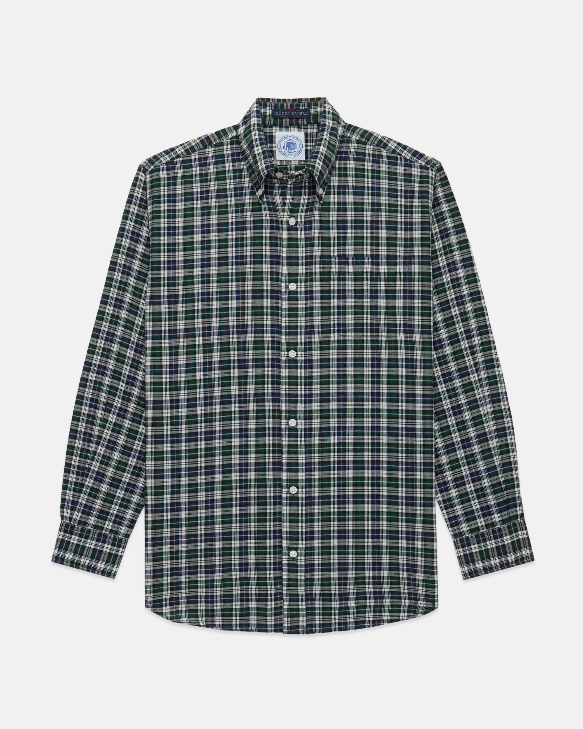 Madras Button Down Sport Shirt - Relaxed Fit sold by J. Press product image thumbnail 2