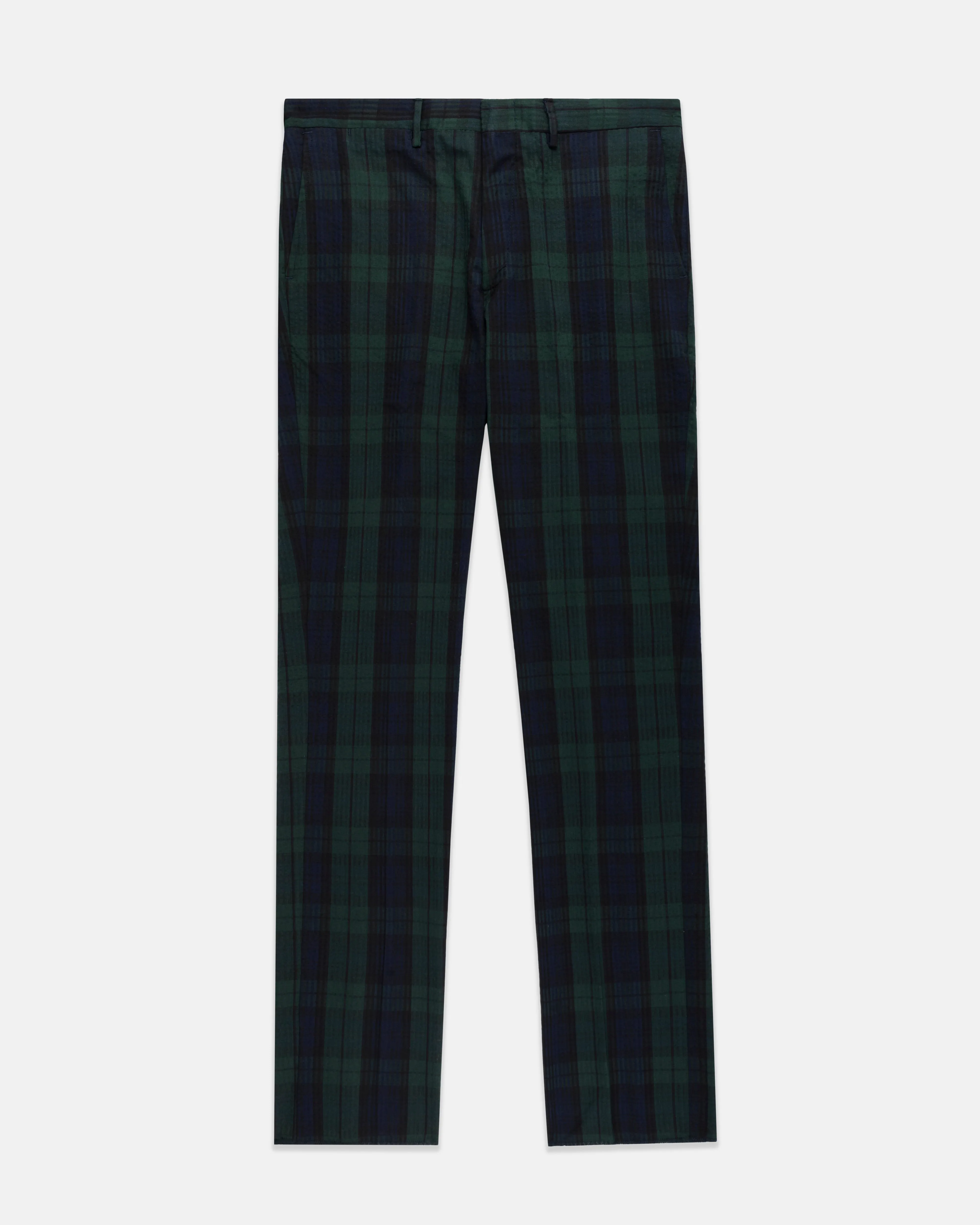 Made-in-USA Black Watch Tartan Seersucker Trouser sold by J. Press product image thumbnail 2