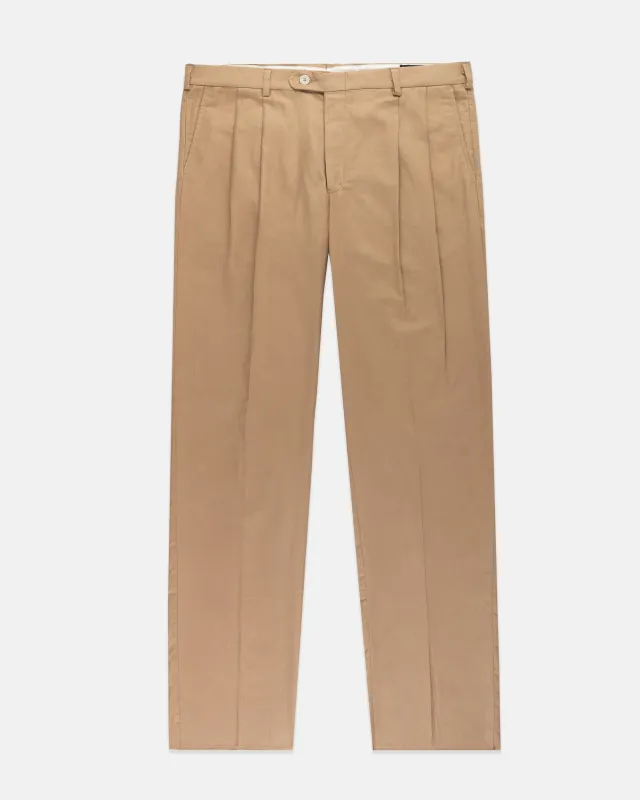 Cotton/Linen Pleated Pant made by J. Press