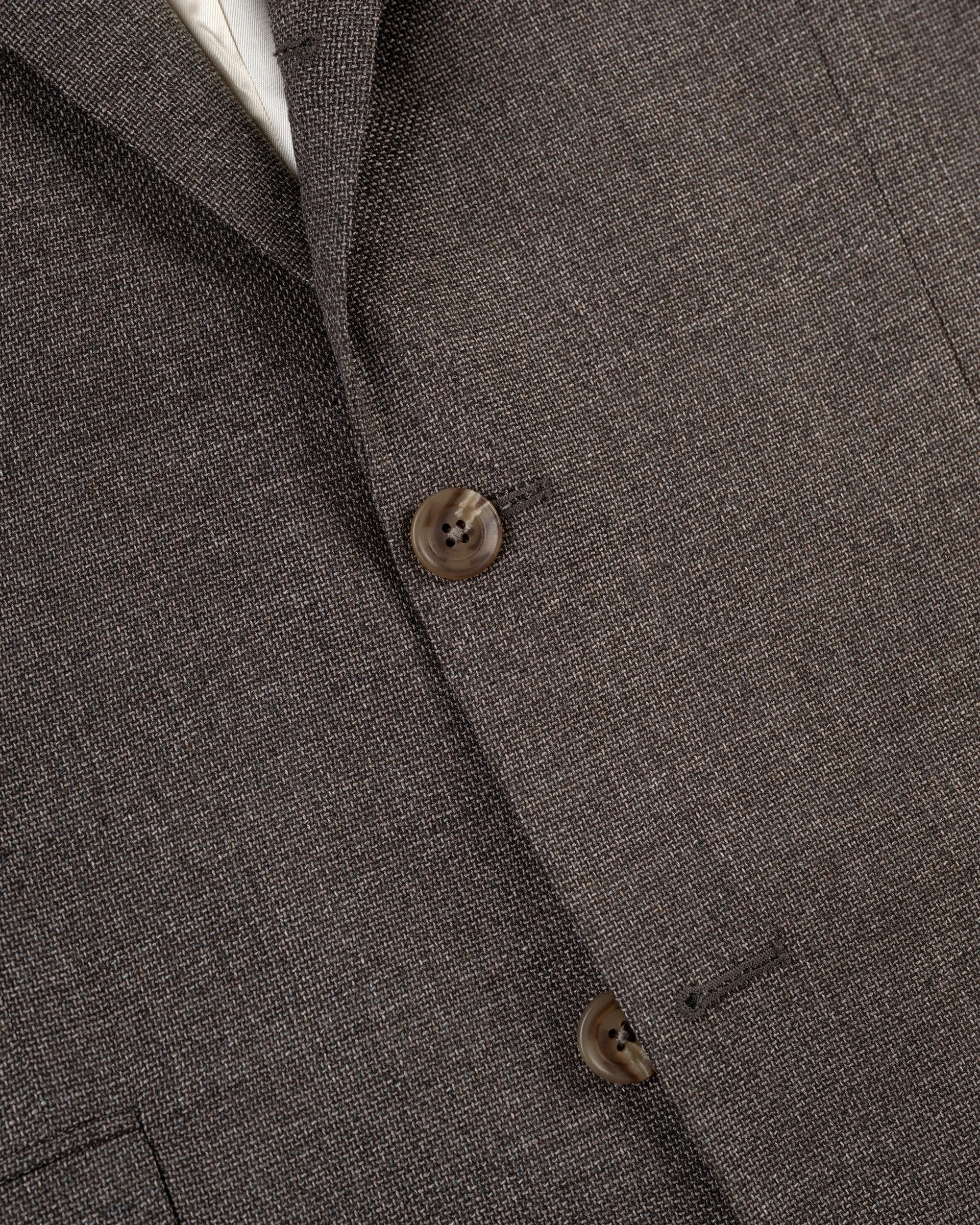 Made-in-Canada Solid Brown Wool Hopsack Sport Coat sold by J. Press product image thumbnail 2
