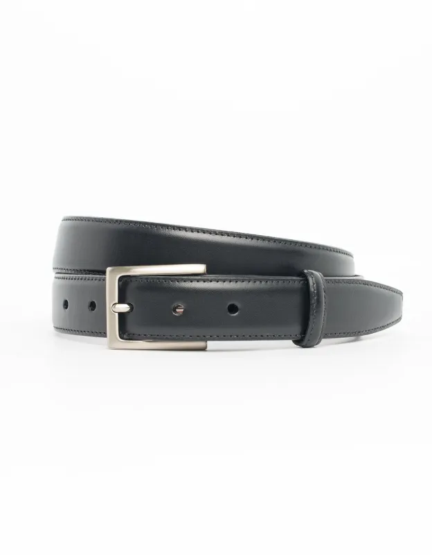 Italian Leather Belt - Nickel Buckle sold by J. Press