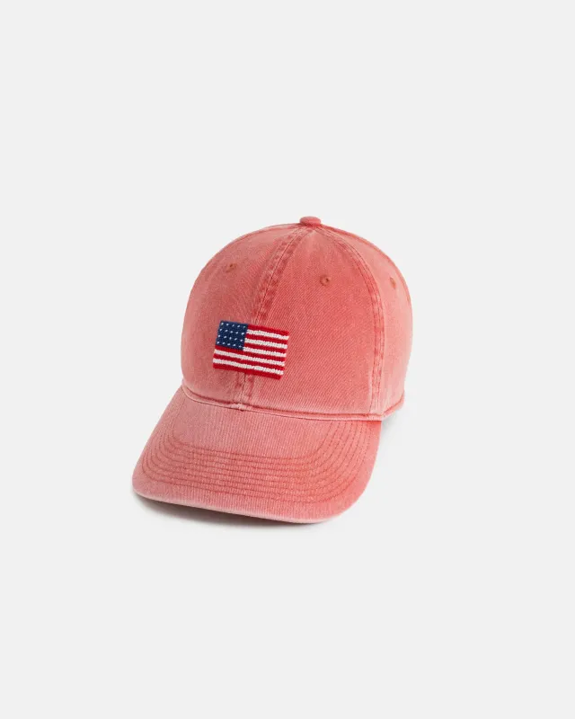 US Flag Breton Red Needlepoint Hat sold by J. Press