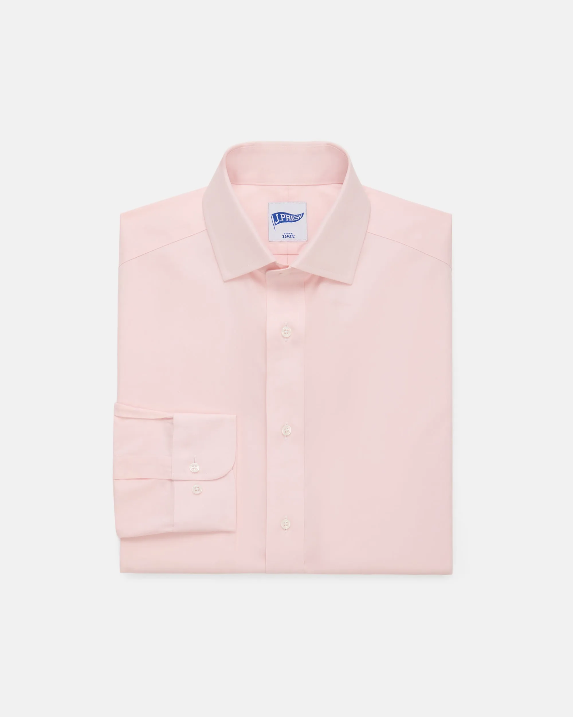 Pink Pinpoint Oxford Spread Collar Shirt - Trim Fit sold by J. Press