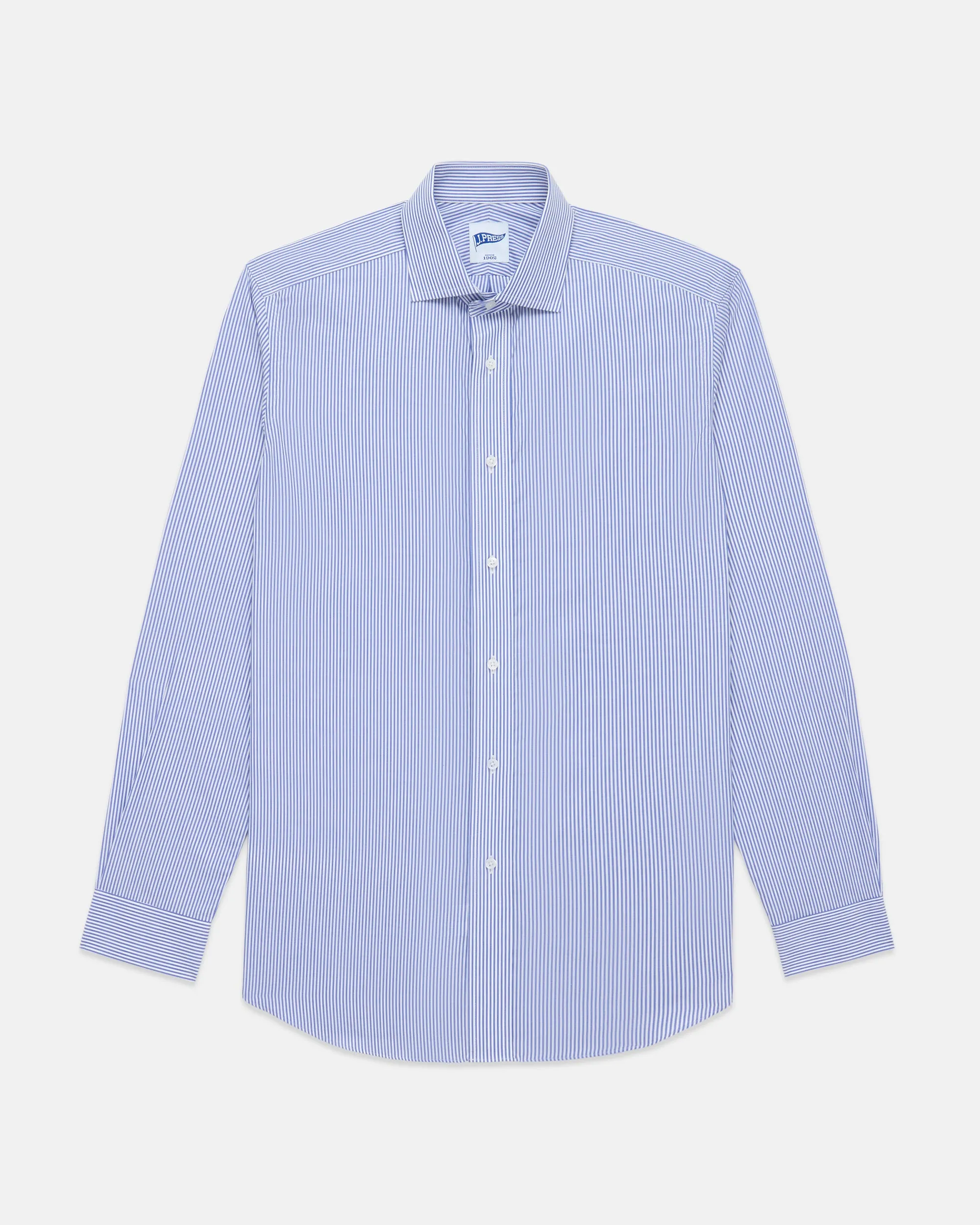 TRIM FIT STRIPE SPREAD COLLAR SHIRT sold by J. Press product image thumbnail 2