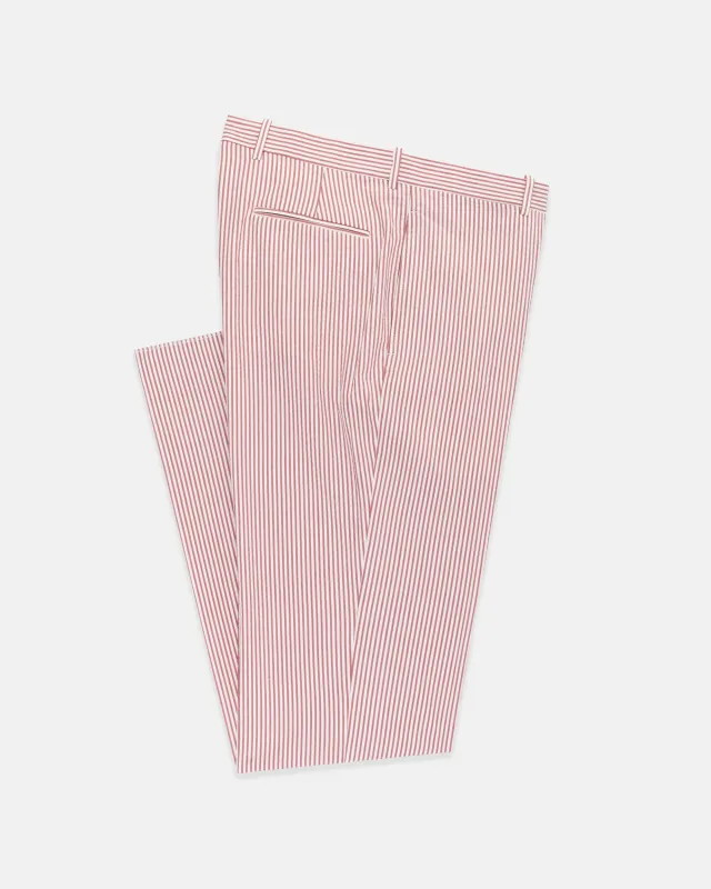 Striped Seersucker Trousers sold by J. Press