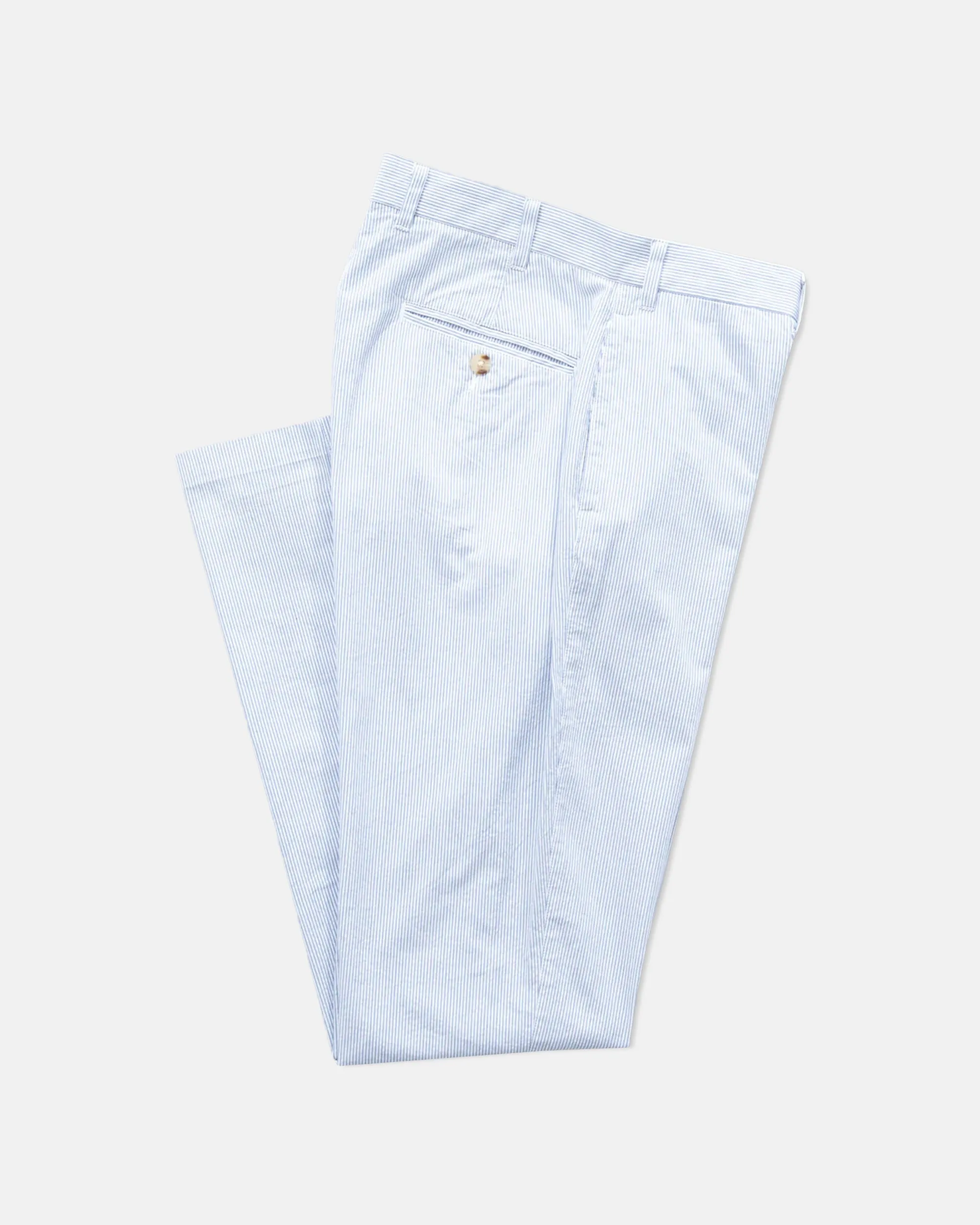 Striped Seersucker Trousers - Trim Fit sold by J. Press