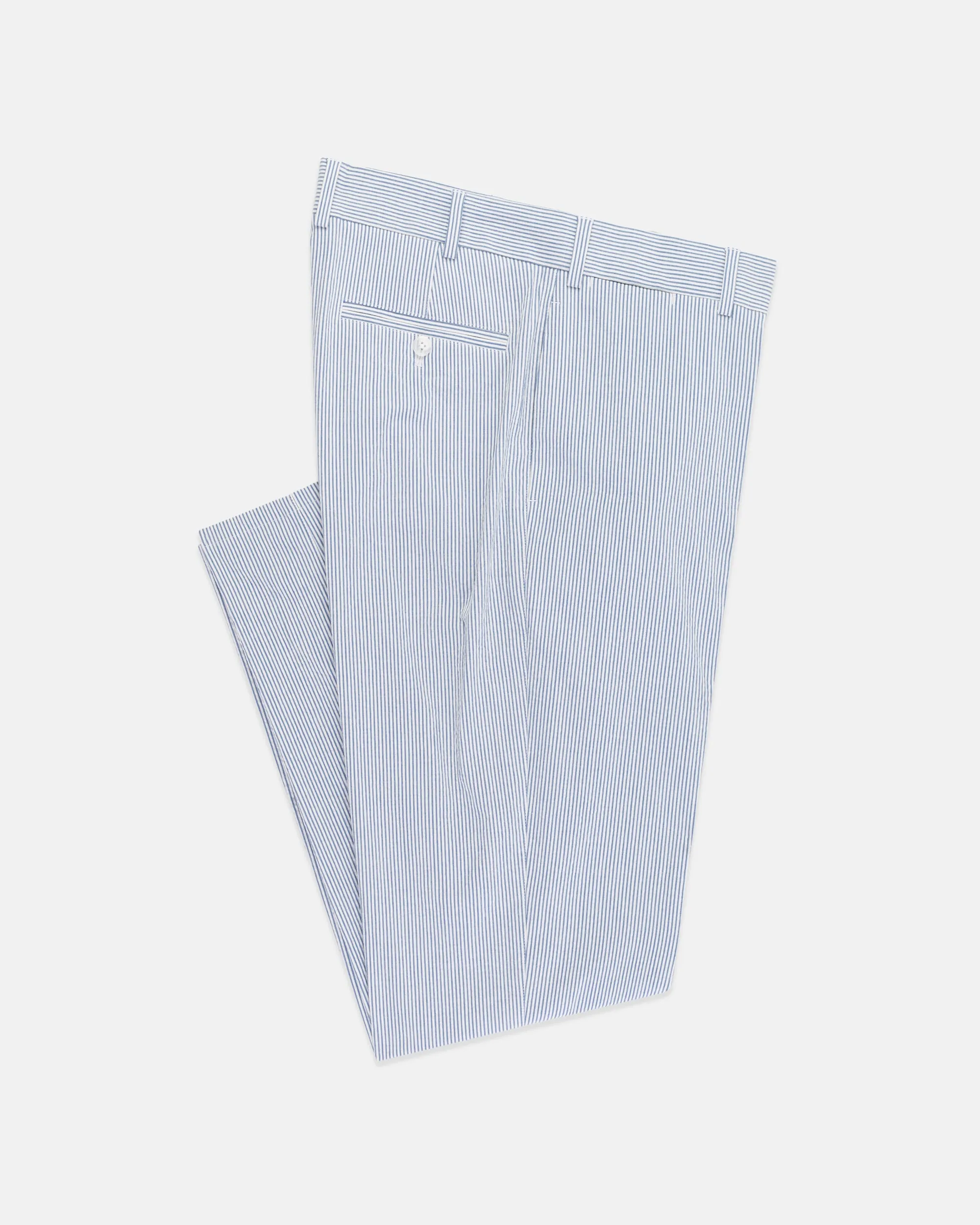 Striped Seersucker Trousers - Trim Fit sold by J. Press