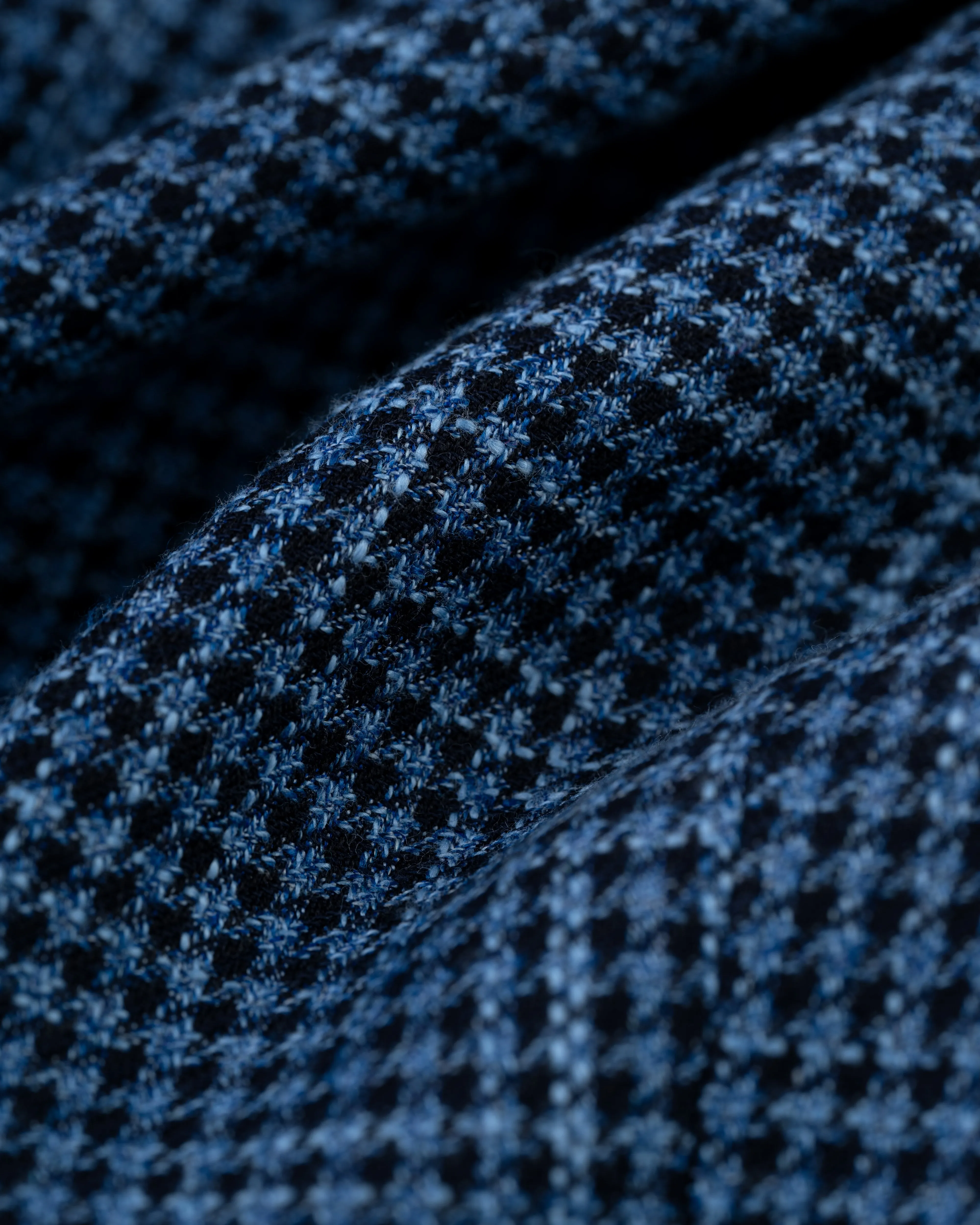 Made-in-Canada Medium Blue Mini-Houndstooth Wool/Cotton/Linen Sport Coat sold by J. Press product image thumbnail 3