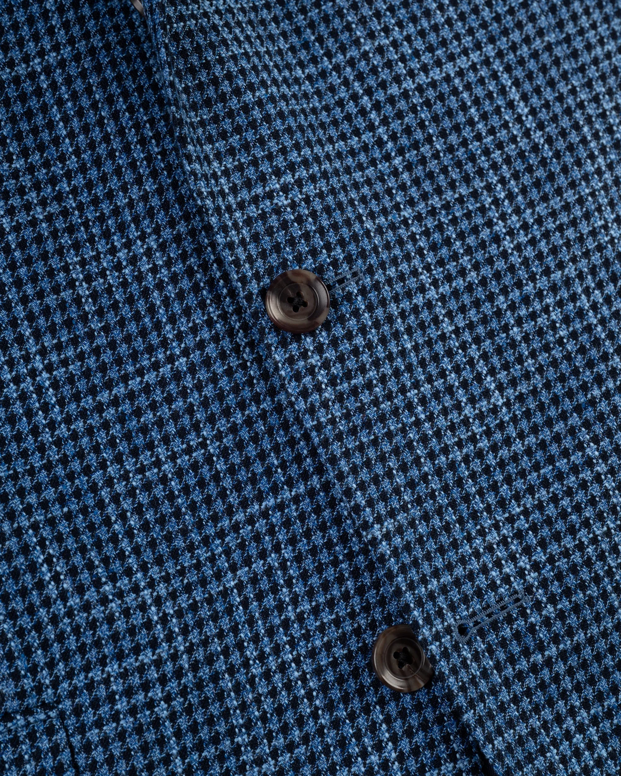 Made-in-Canada Medium Blue Mini-Houndstooth Wool/Cotton/Linen Sport Coat sold by J. Press product image thumbnail 2
