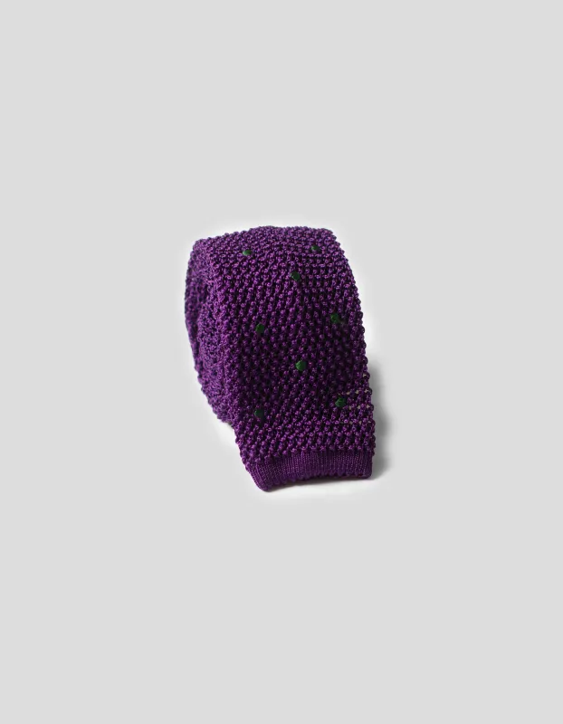 Dot Silk Knit Tie sold by J. Press