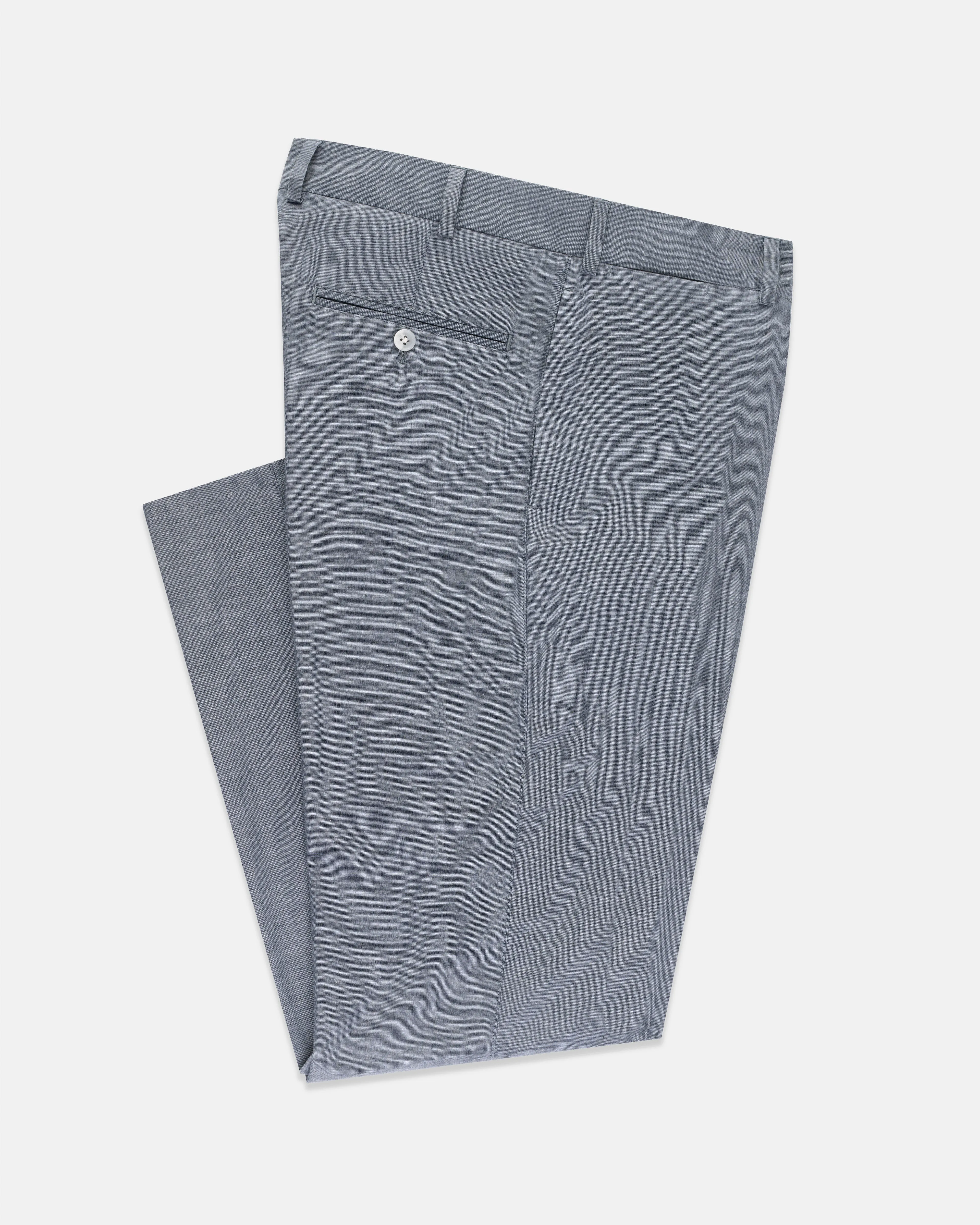 Chambray Trousers - Trim Fit sold by J. Press