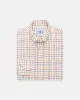 Tan, Rust, Burgundy & Navy Tattersall Cotton Flannel Button Down Sport Shirt - Classic Fit sold by J. Press