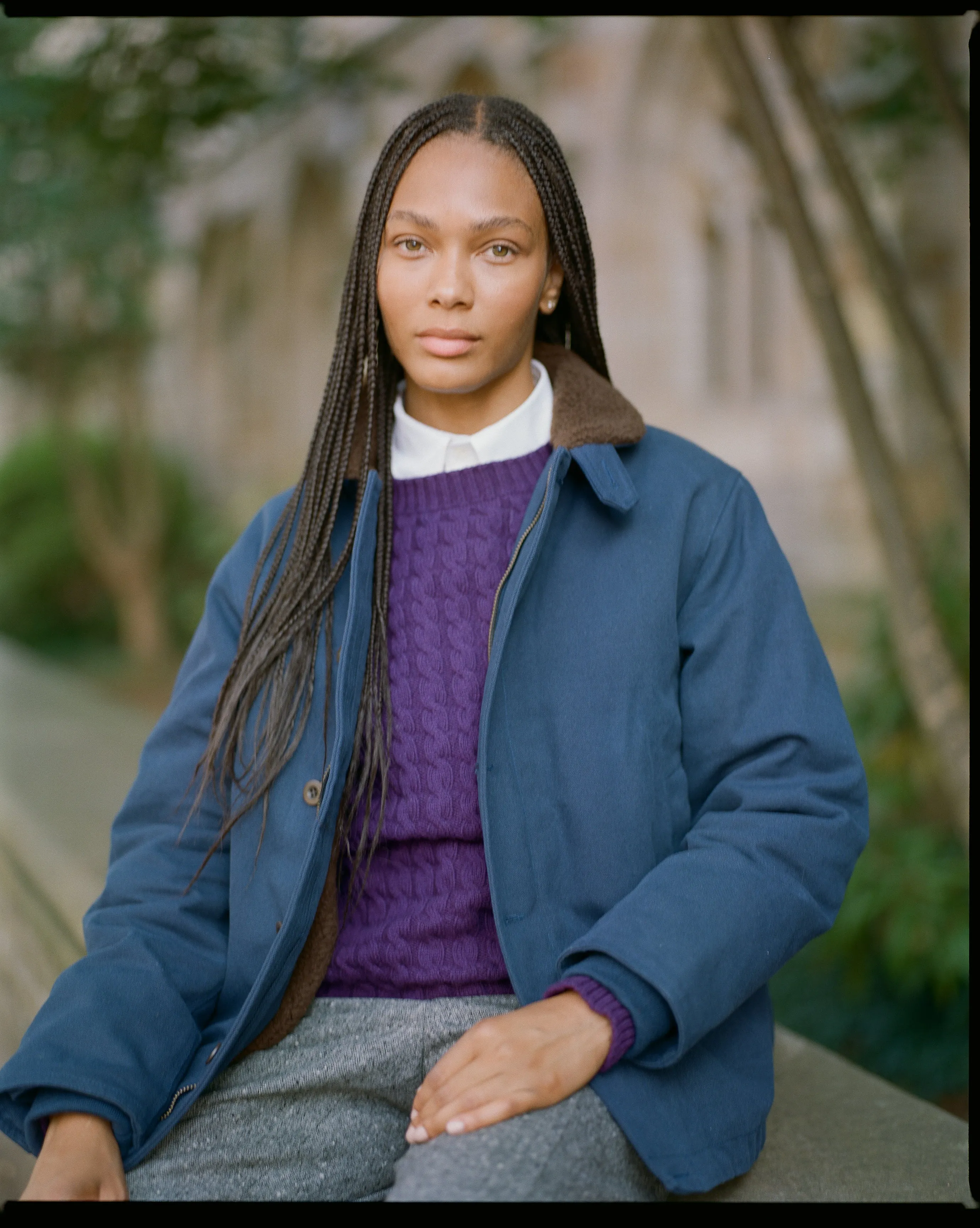 Navy Fleece-lined Canvas Deck Jacket sold by J. Press product image thumbnail 2