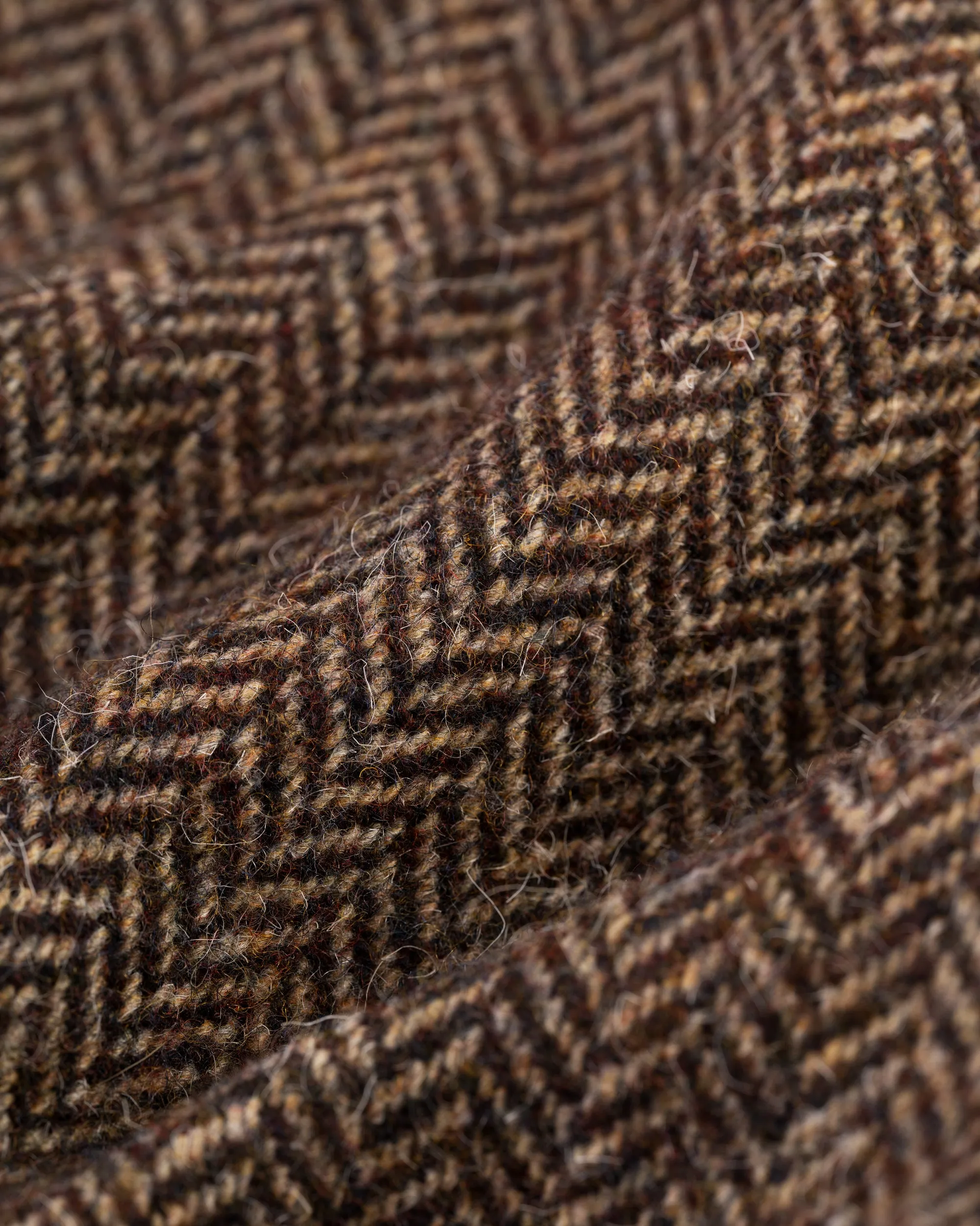 Brown Herringbone British Tweed Balmacaan sold by J. Press product image thumbnail 5