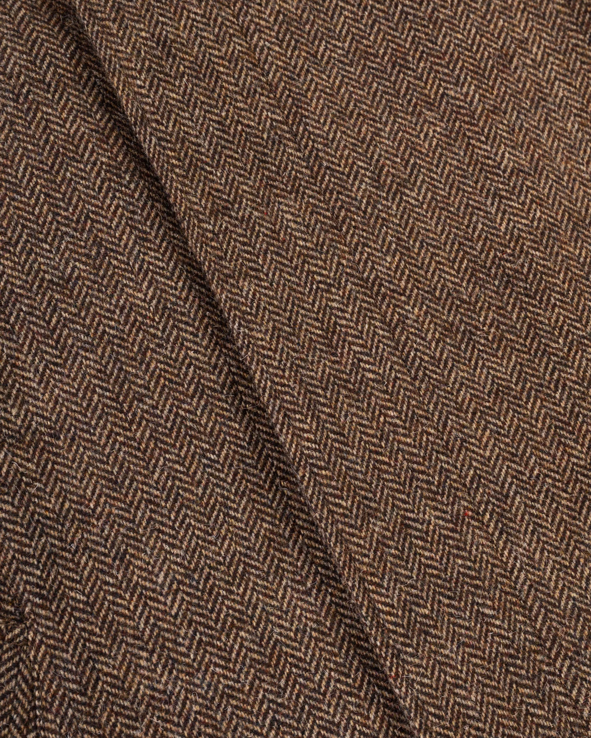 Brown Herringbone British Tweed Balmacaan sold by J. Press product image thumbnail 3