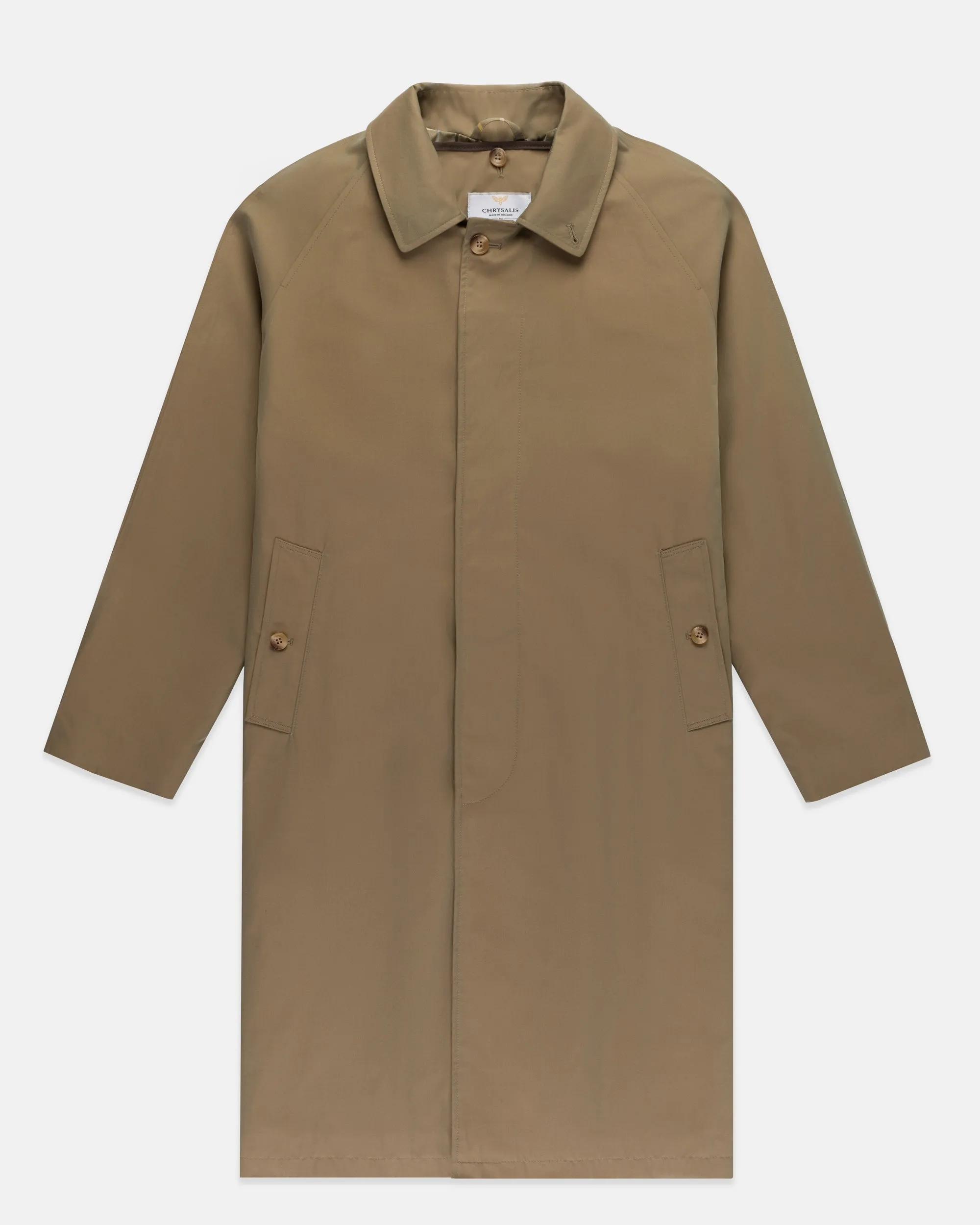 Made-in-England Iridescent Waterproof Raincoat sold by J. Press