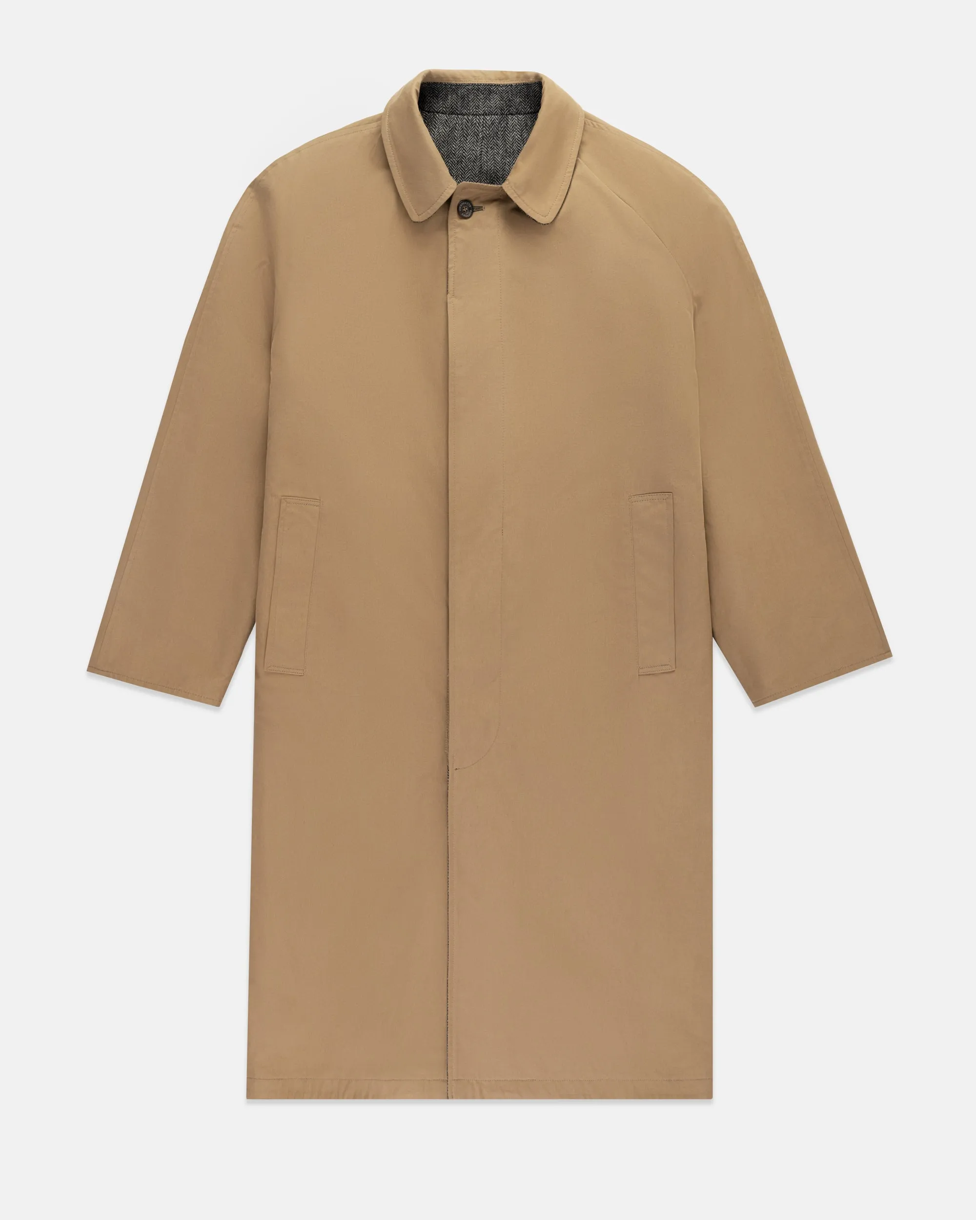 Made-in-England Twill-Tweed Reversible Top Coat sold by J. Press product image thumbnail 2