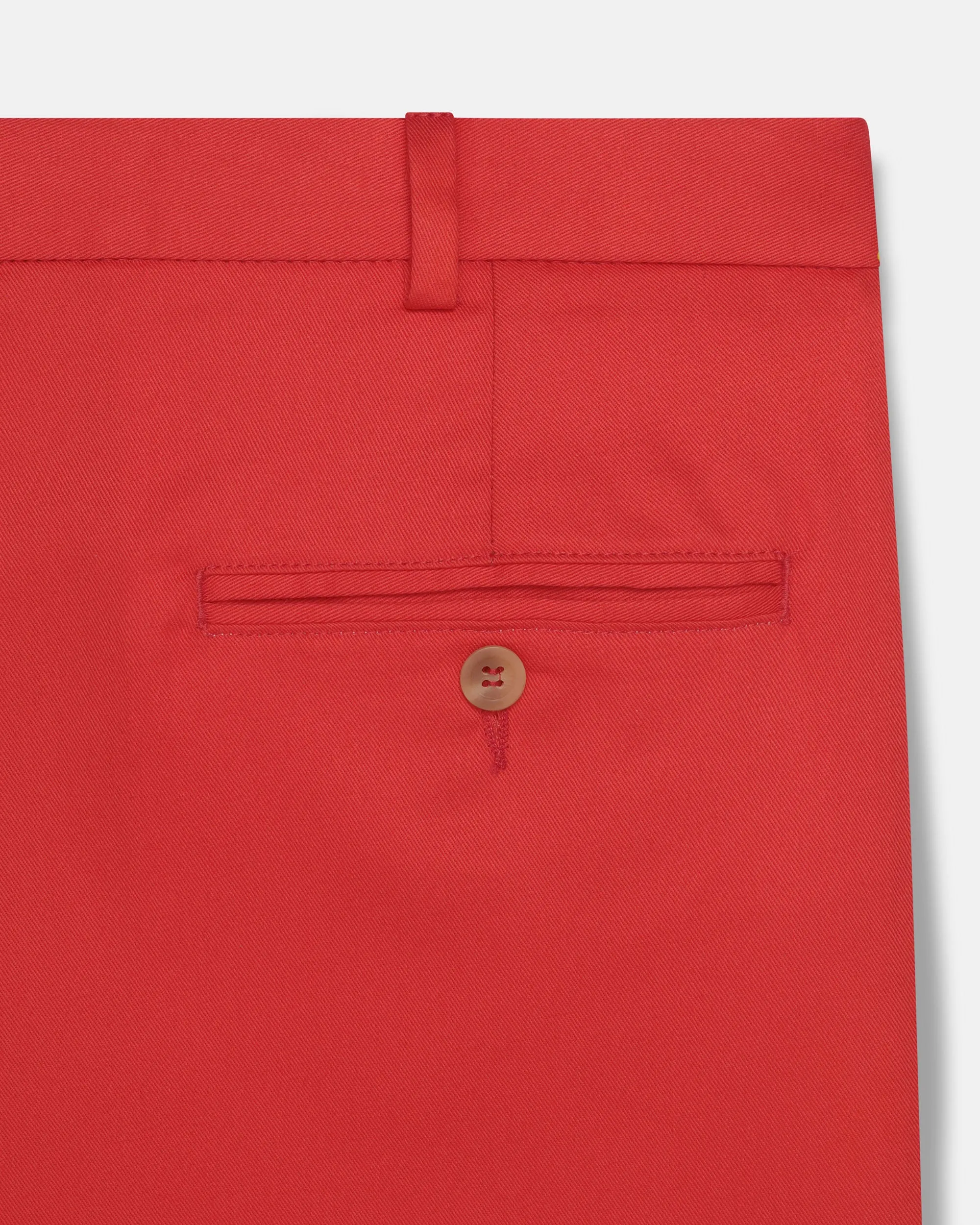 Made-in-USA Bright Red Washed Twill Chino Pant sold by J. Press product image thumbnail 3