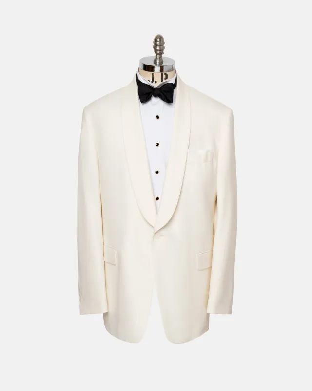 Made-in-USA Ivory Shawl Collar Dinner Jacket made by J. Press