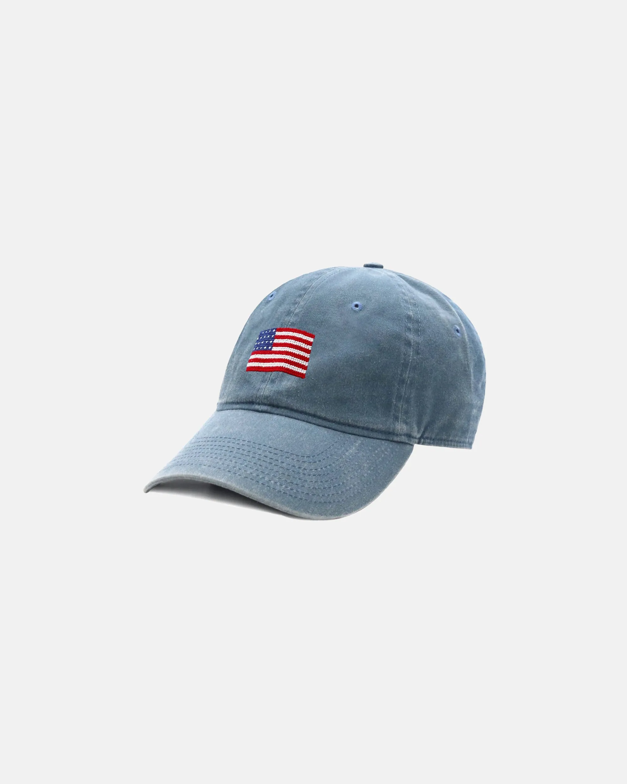 US Flag Steel Blue Needlepoint Hat sold by J. Press