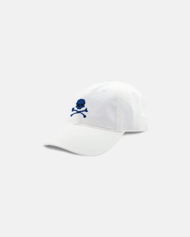 Jolly Roger White Needlepoint Hat sold by J. Press
