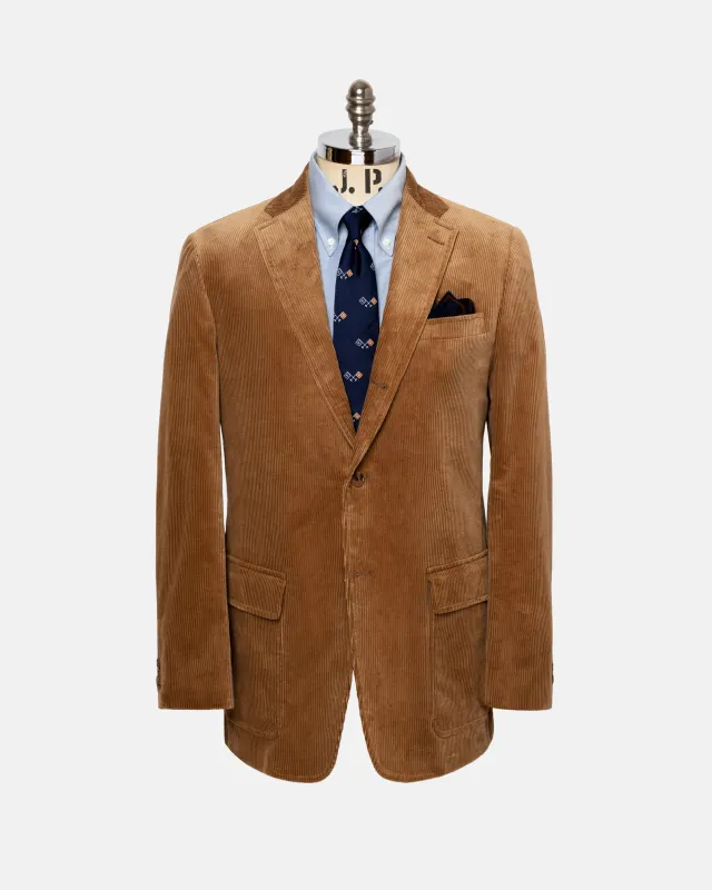Made-in-USA Tan Duca Visconti Corduroy Sport Coat sold by J. Press