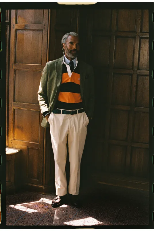 Made-in-USA Olive Tic Weave Cheviot Tweed Sport Coat sold by J. Press