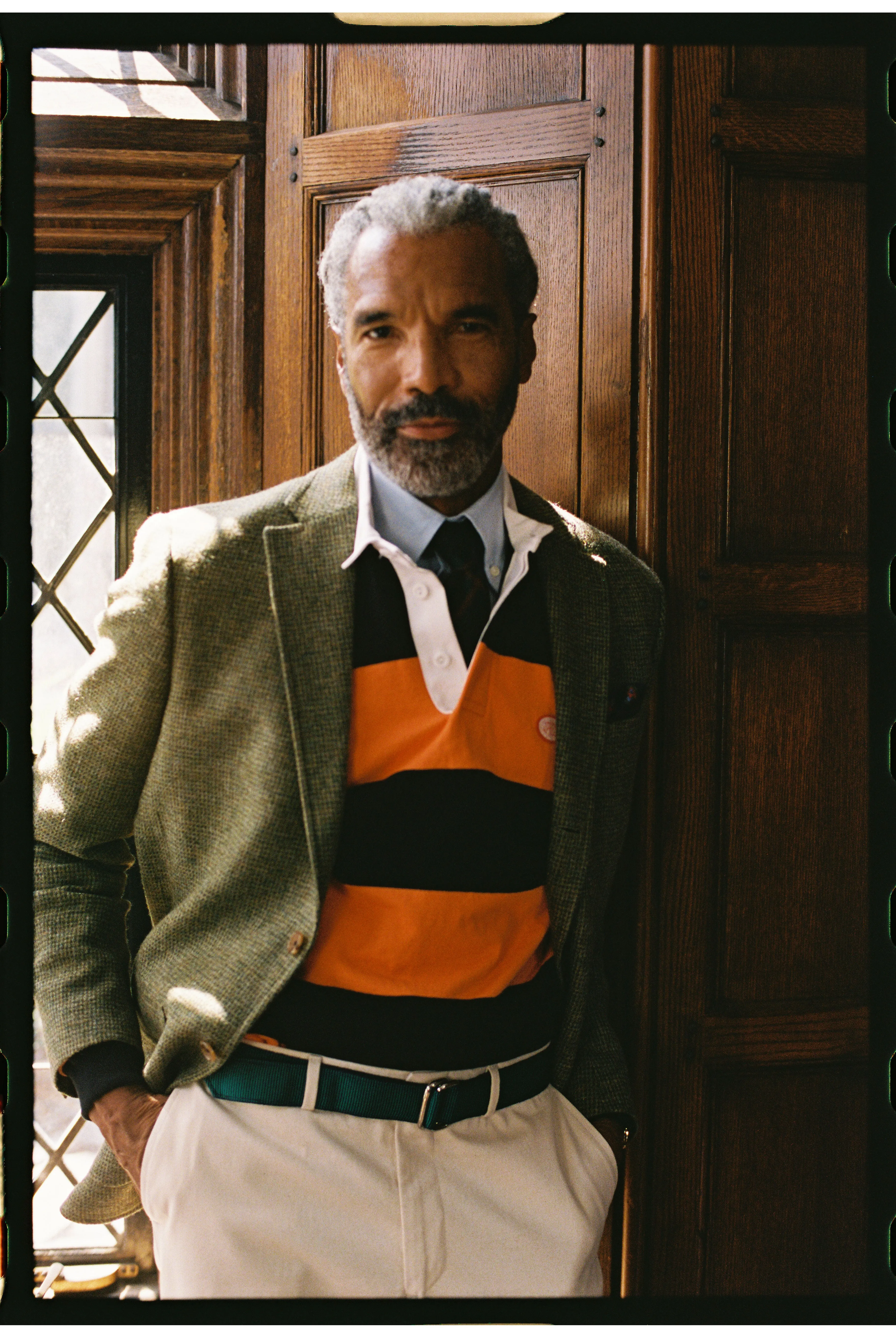 Made-in-USA Olive Tic Weave Cheviot Tweed Sport Coat sold by J. Press product image thumbnail 4