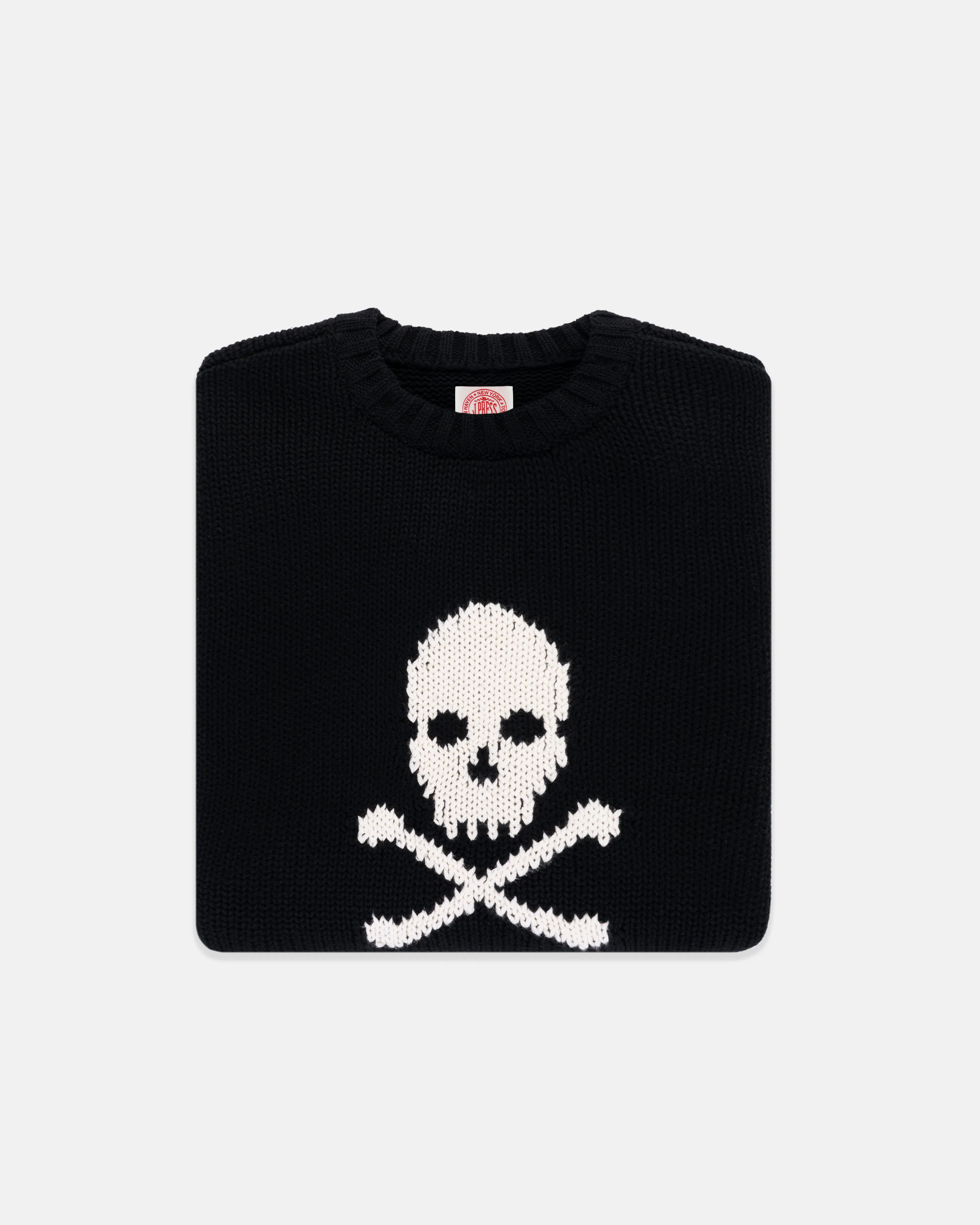 Skull & Bones Intarsia Knit Cotton Sweater sold by J. Press product image thumbnail 2