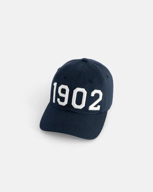 Made-in-USA Navy 1902 Embroidered Dad Hat made by J. Press