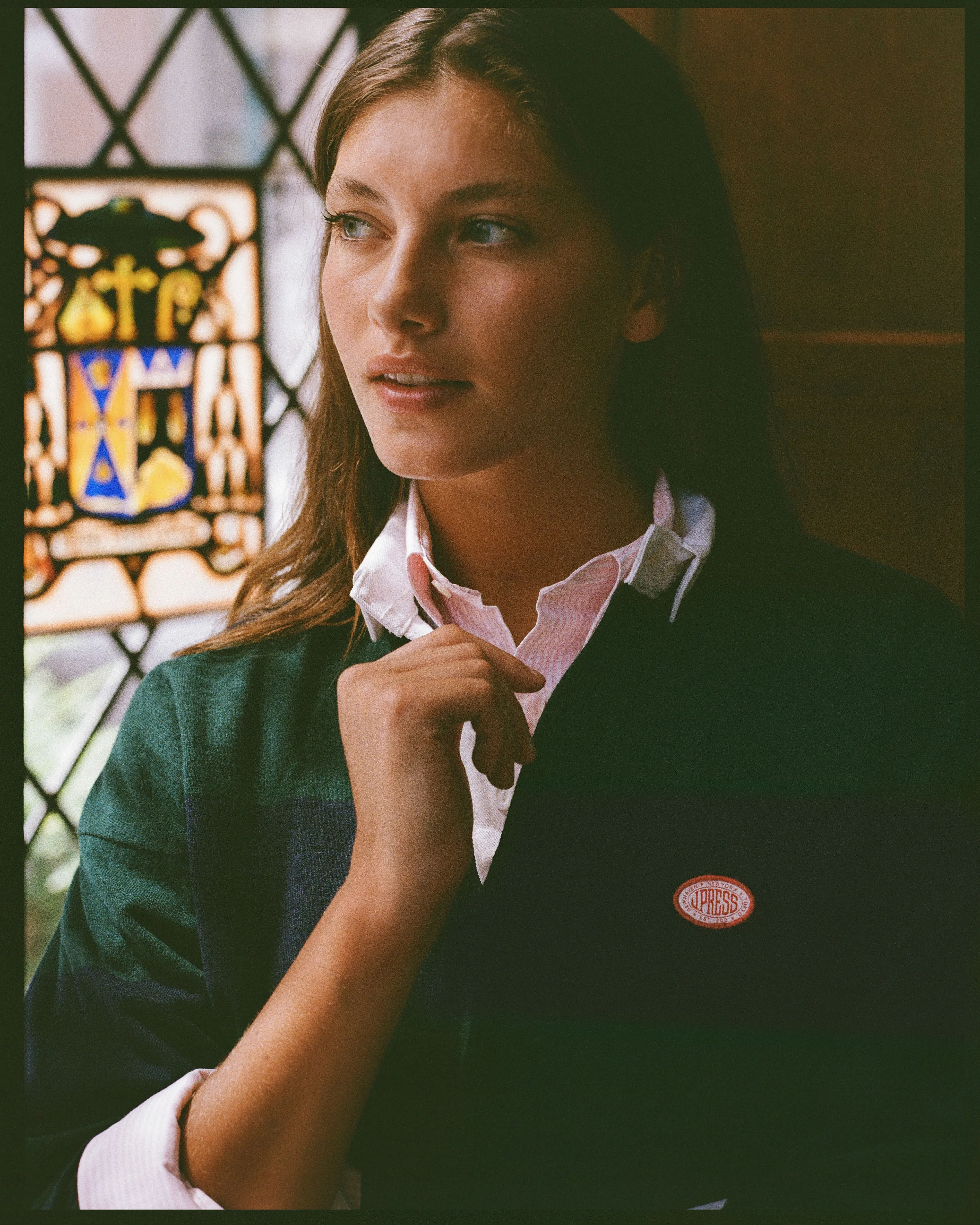 Made-in-USA Green Guard Stripe J. Press Seal Cotton Rugby sold by J. Press product image thumbnail 3